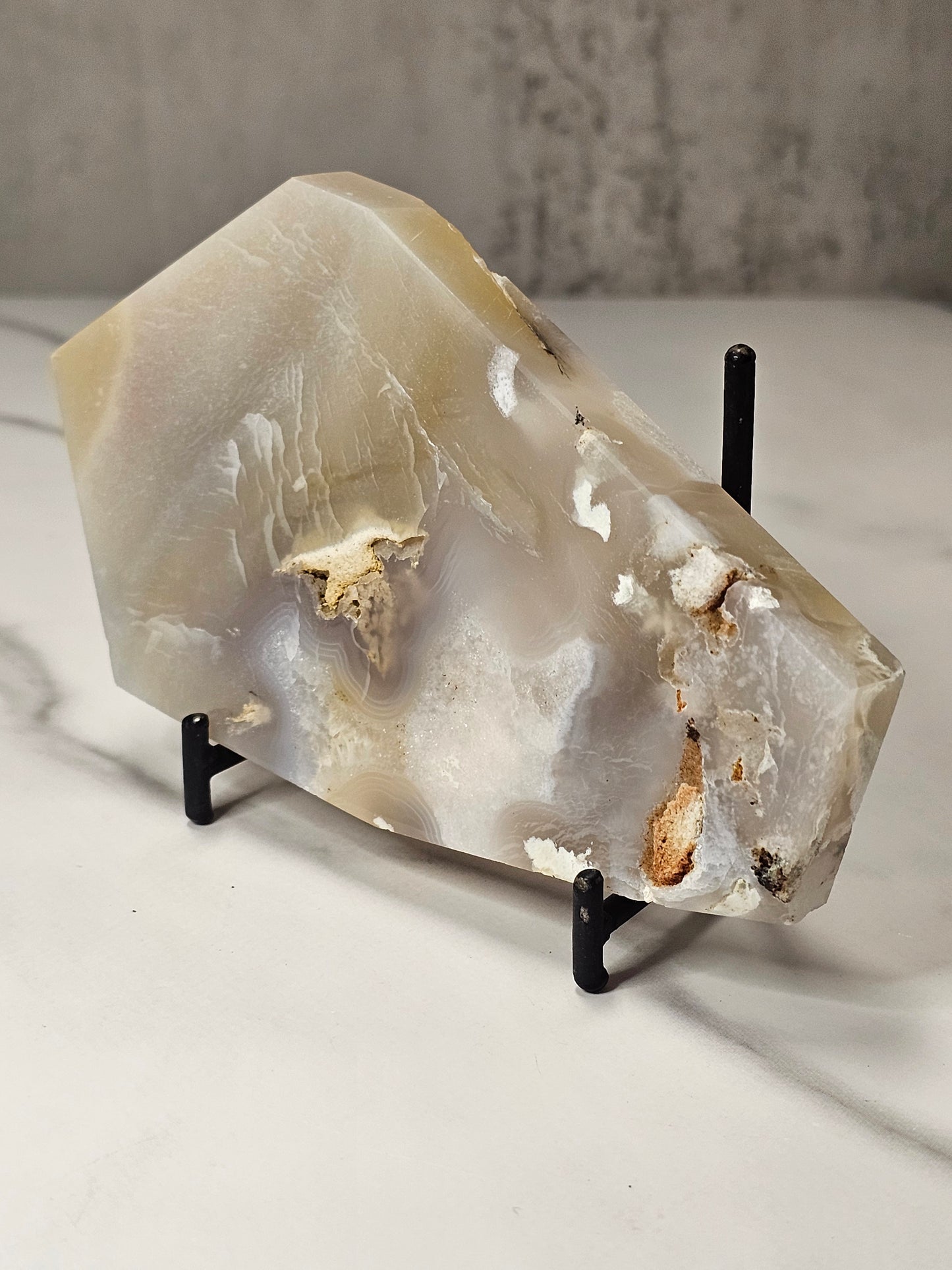 Flower Agate Polished Slice