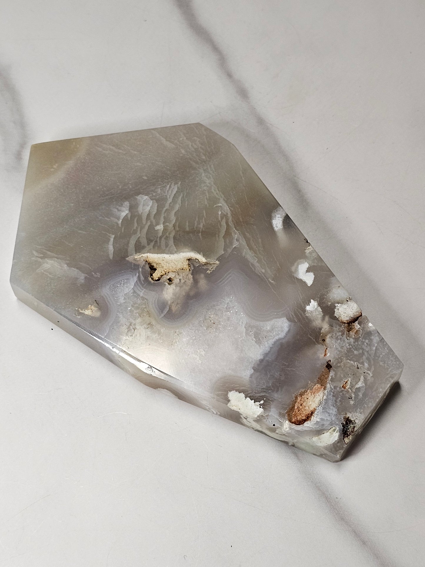 Flower Agate Polished Slice