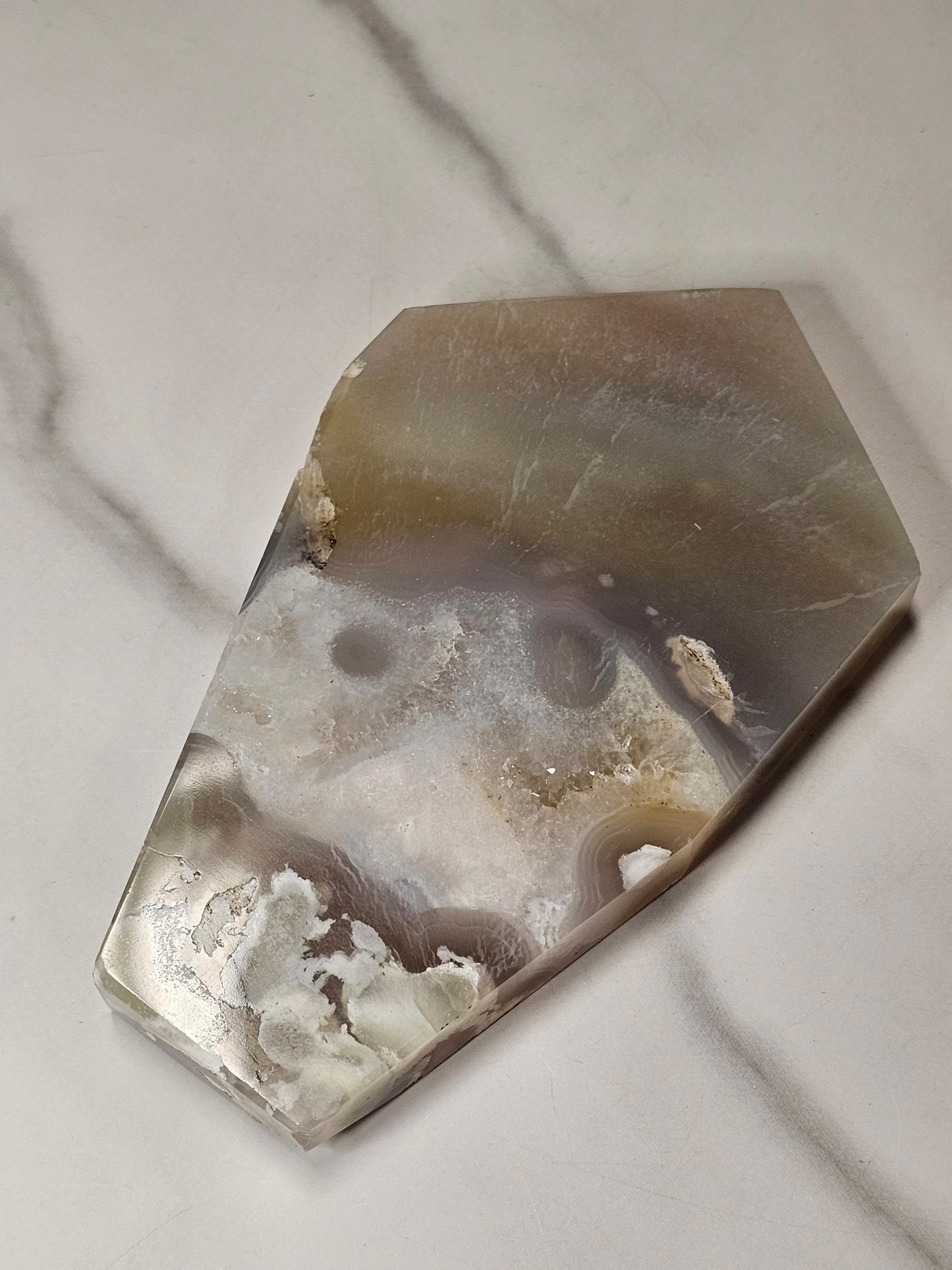 Flower Agate Polished Slice