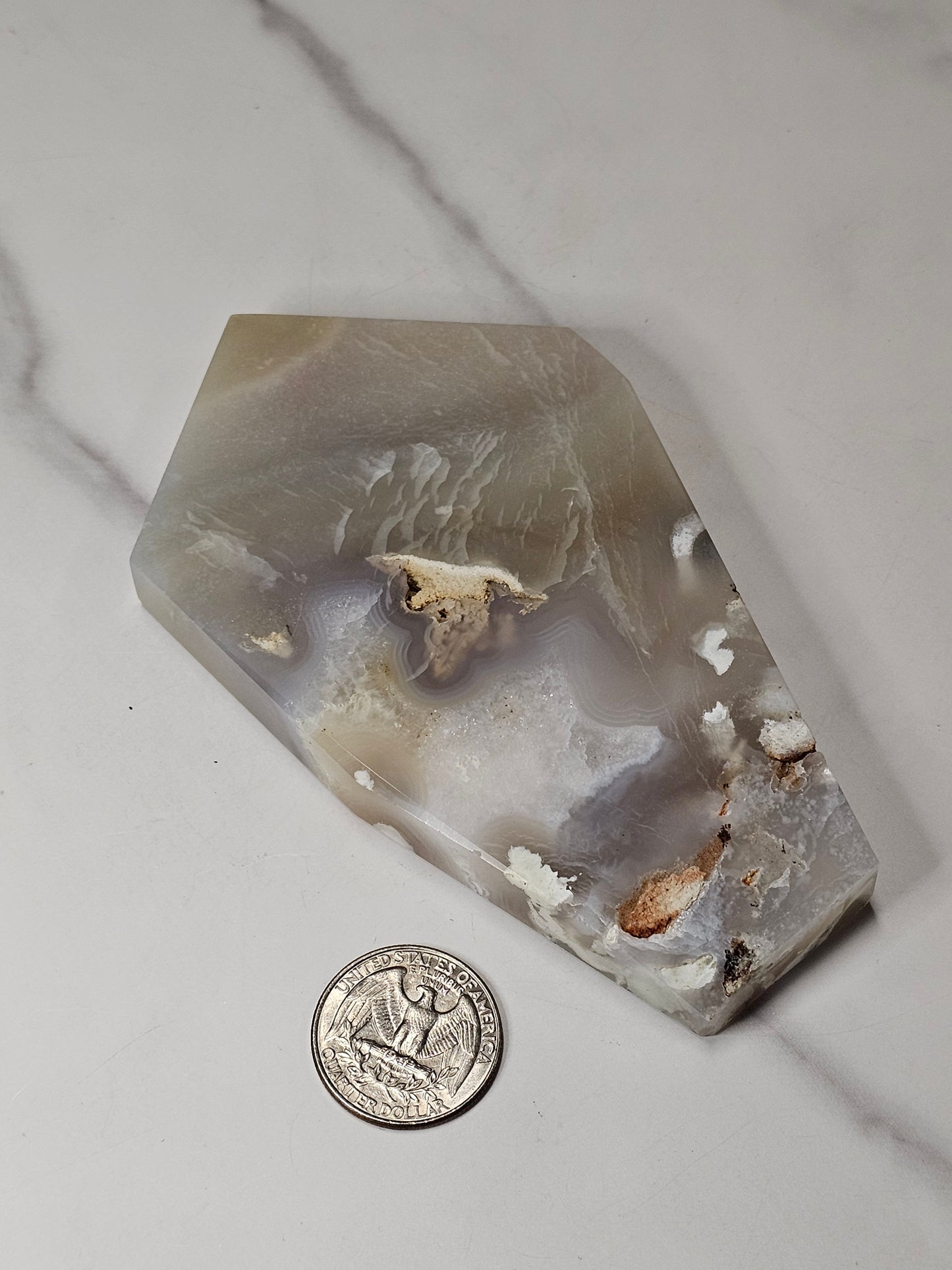 Flower Agate Polished Slice