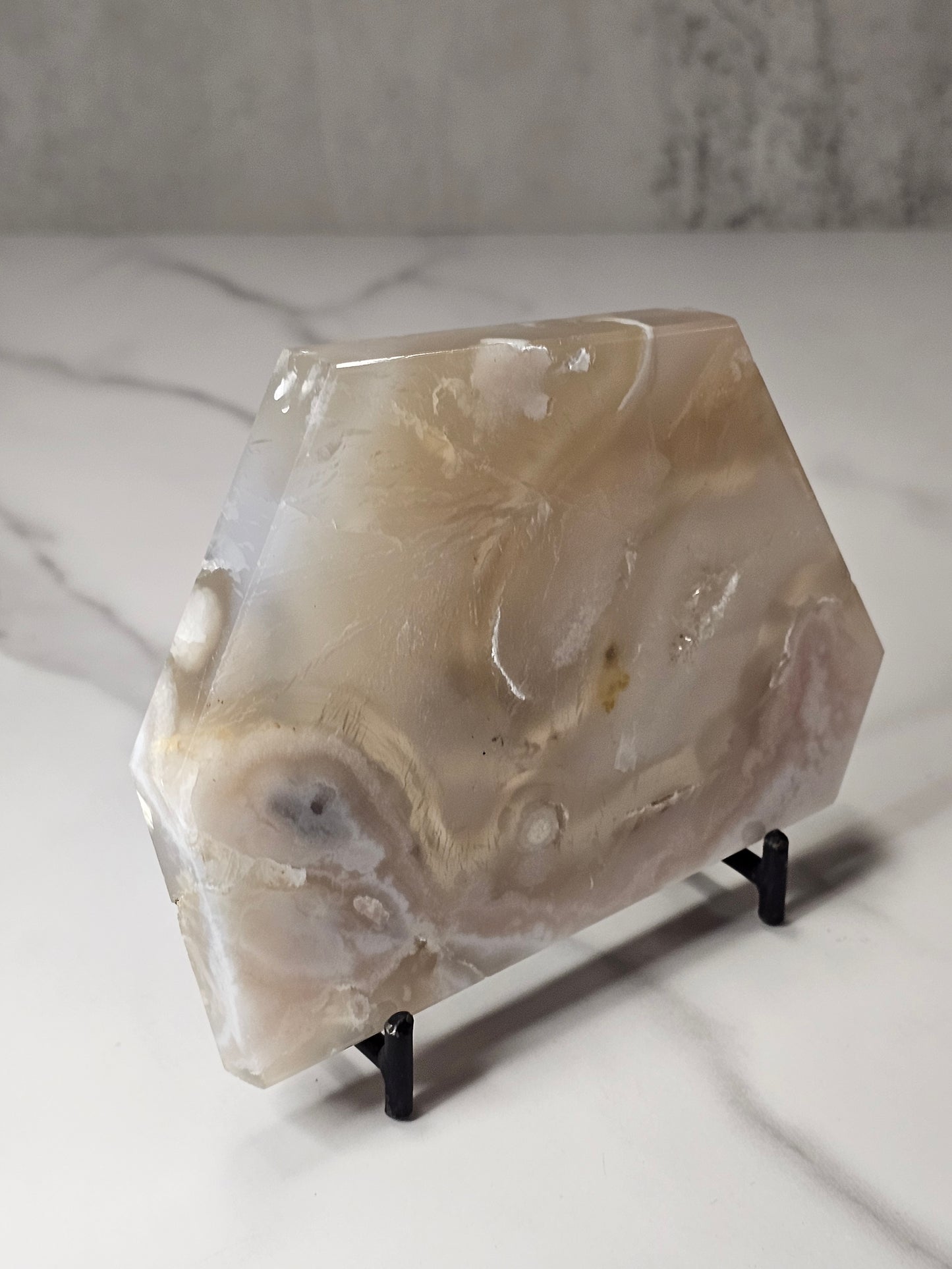 Flower Agate Polished Slice