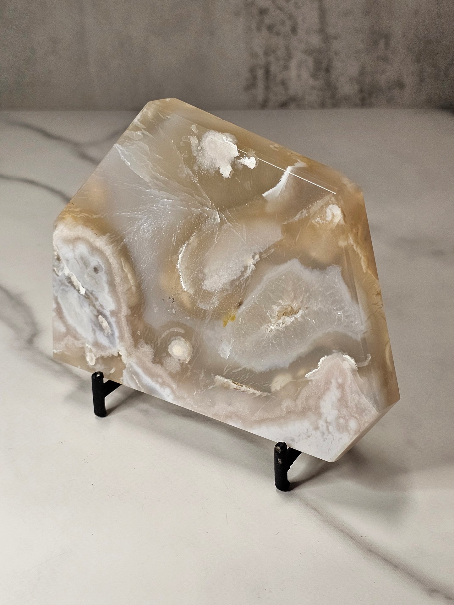 Flower Agate Polished Slice