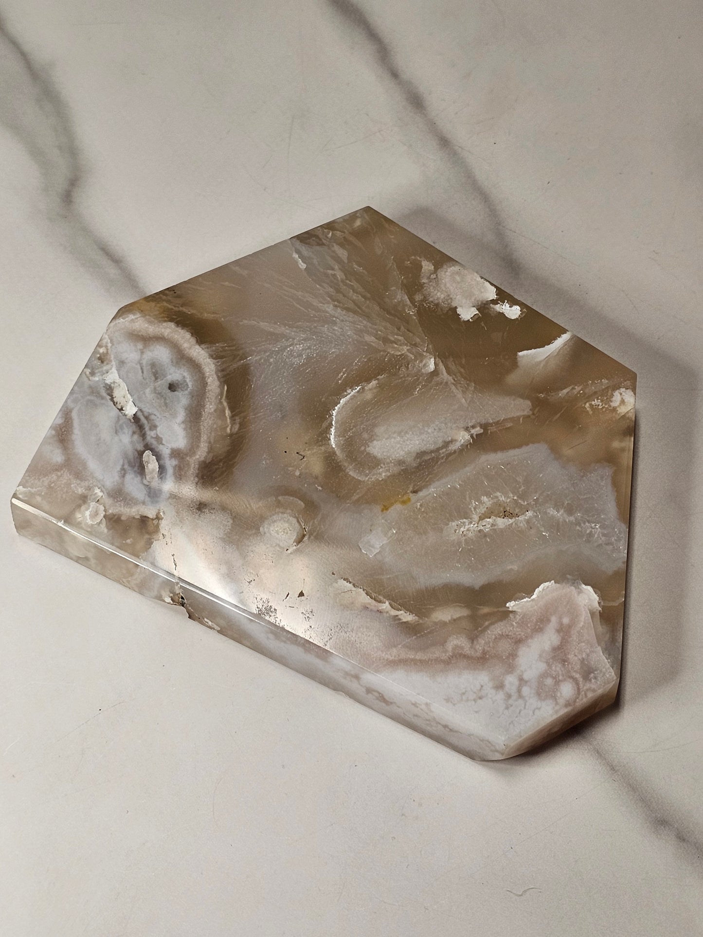 Flower Agate Polished Slice