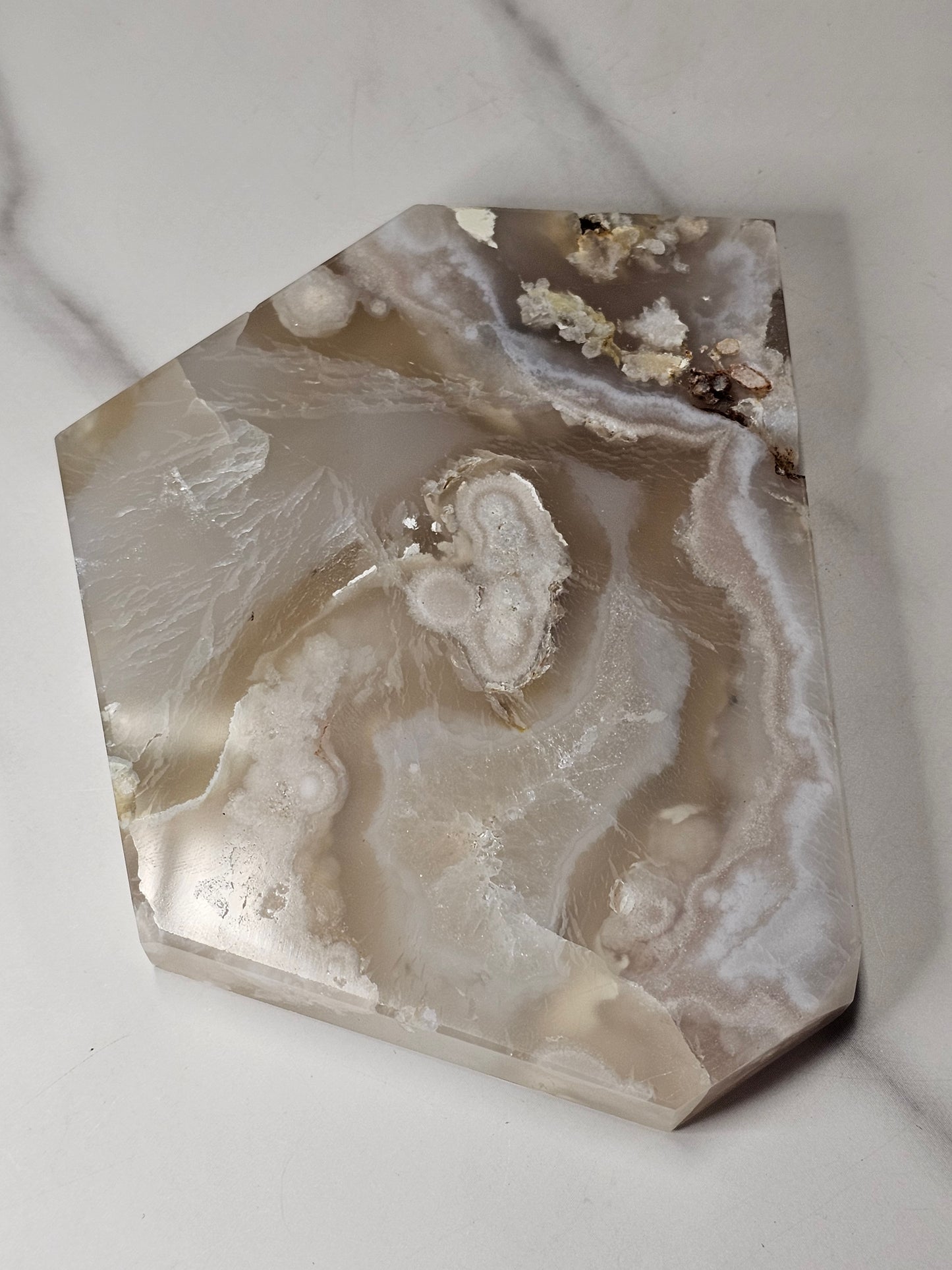 Flower Agate Polished Slice