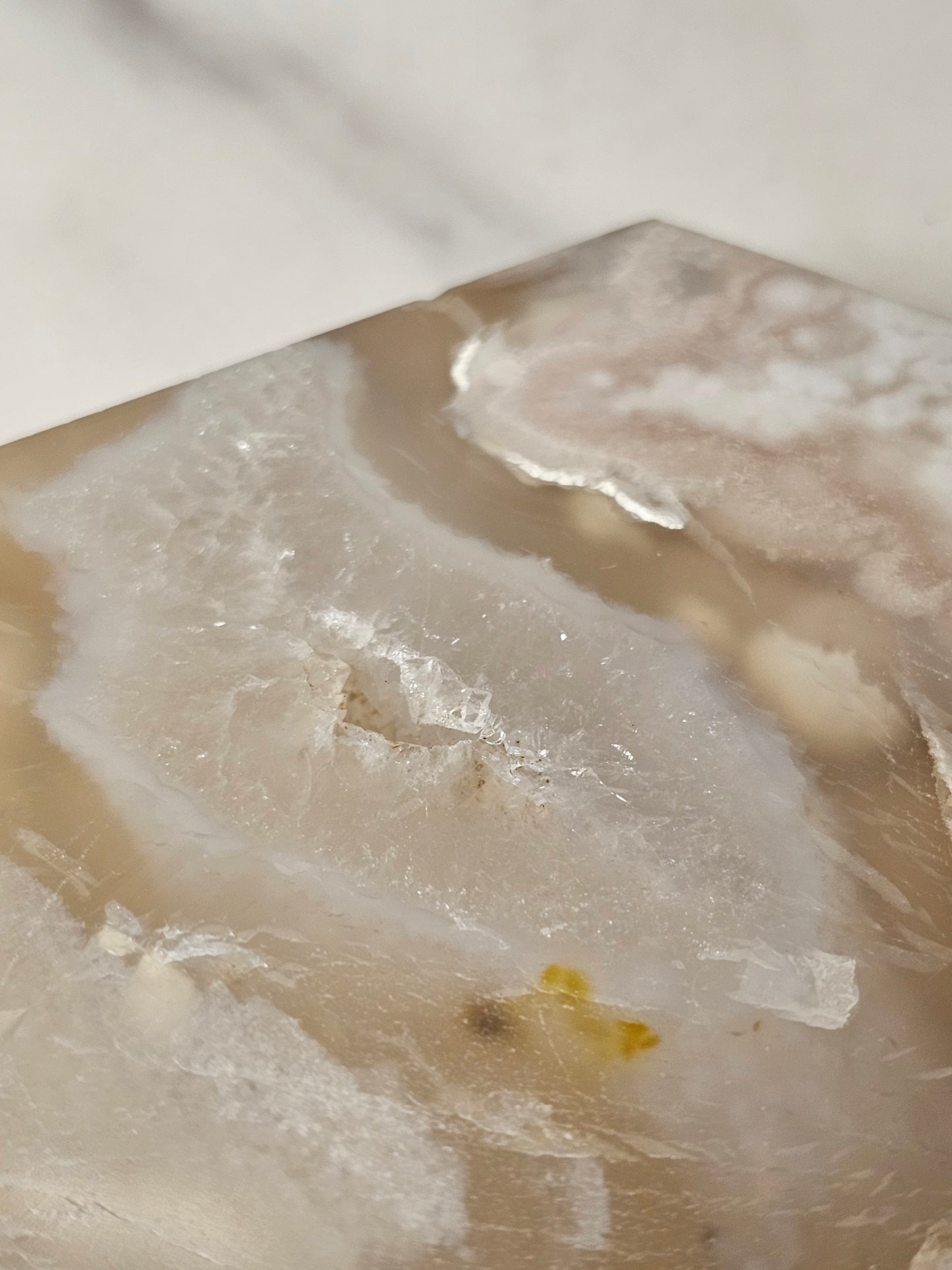 Flower Agate Polished Slice