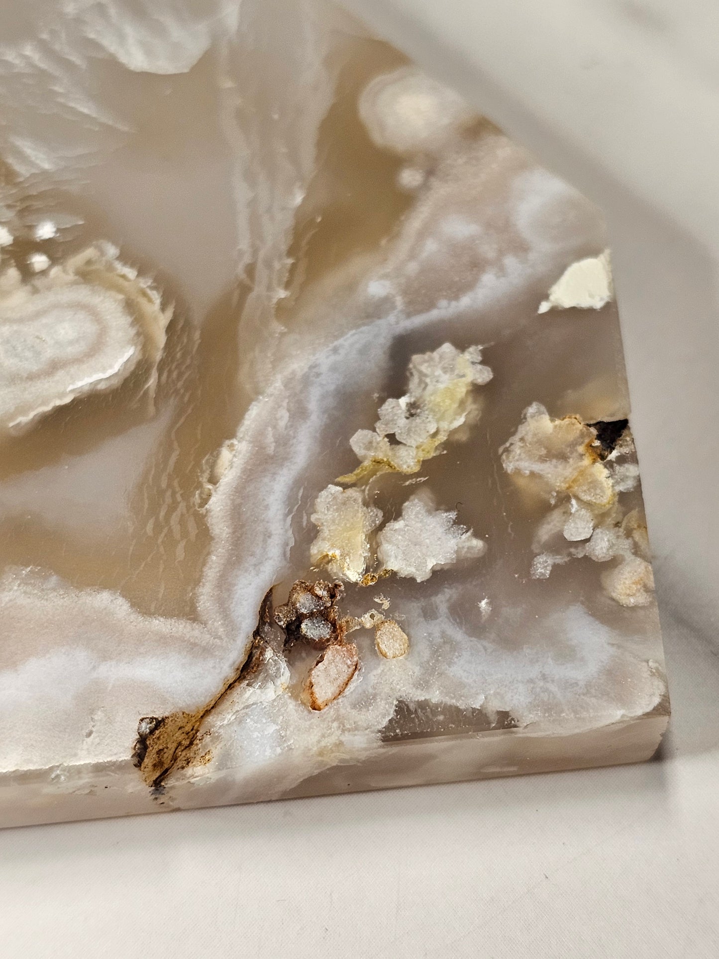 Flower Agate Polished Slice