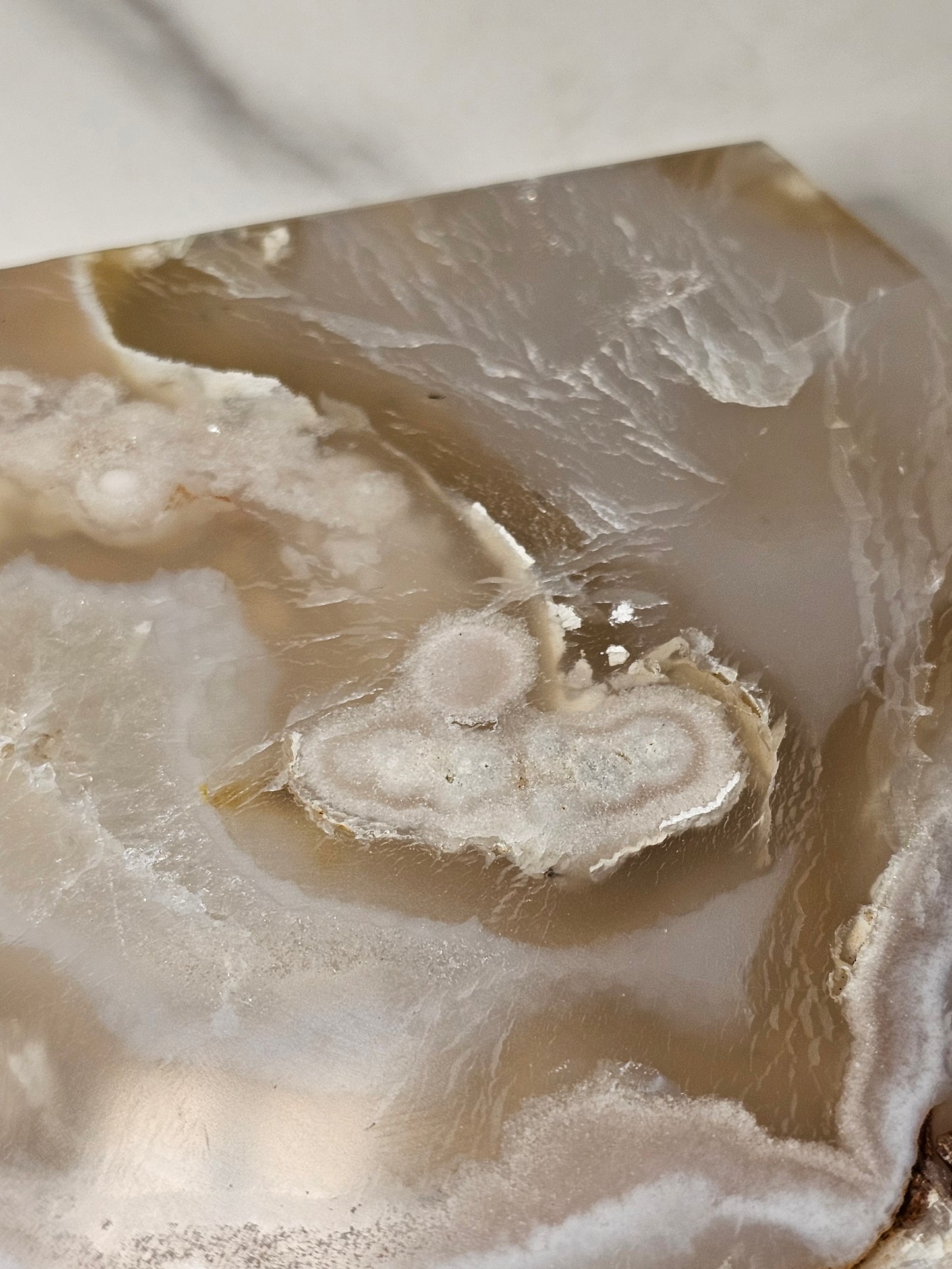 Flower Agate Polished Slice