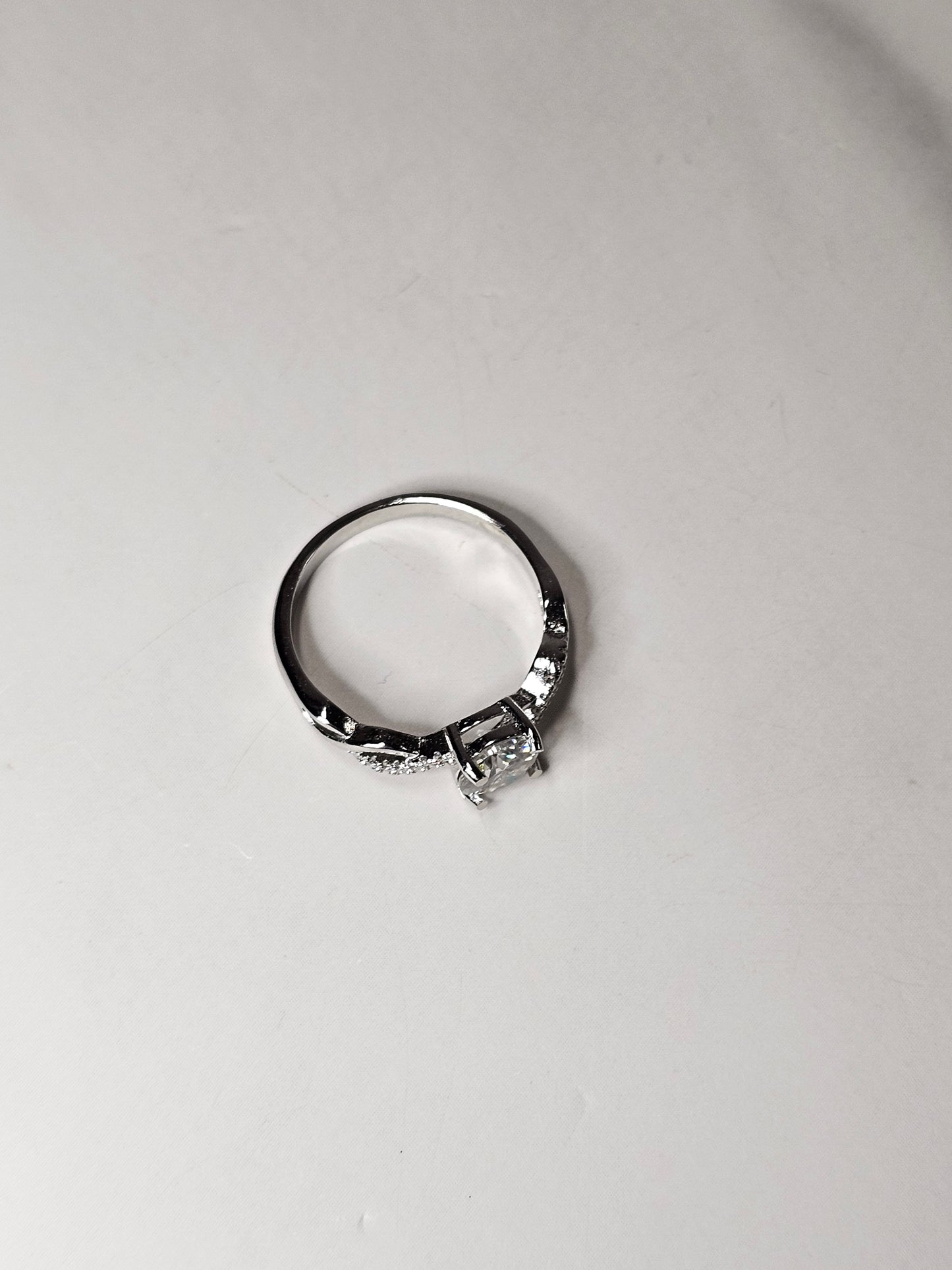 Moissanite Infinity Ring