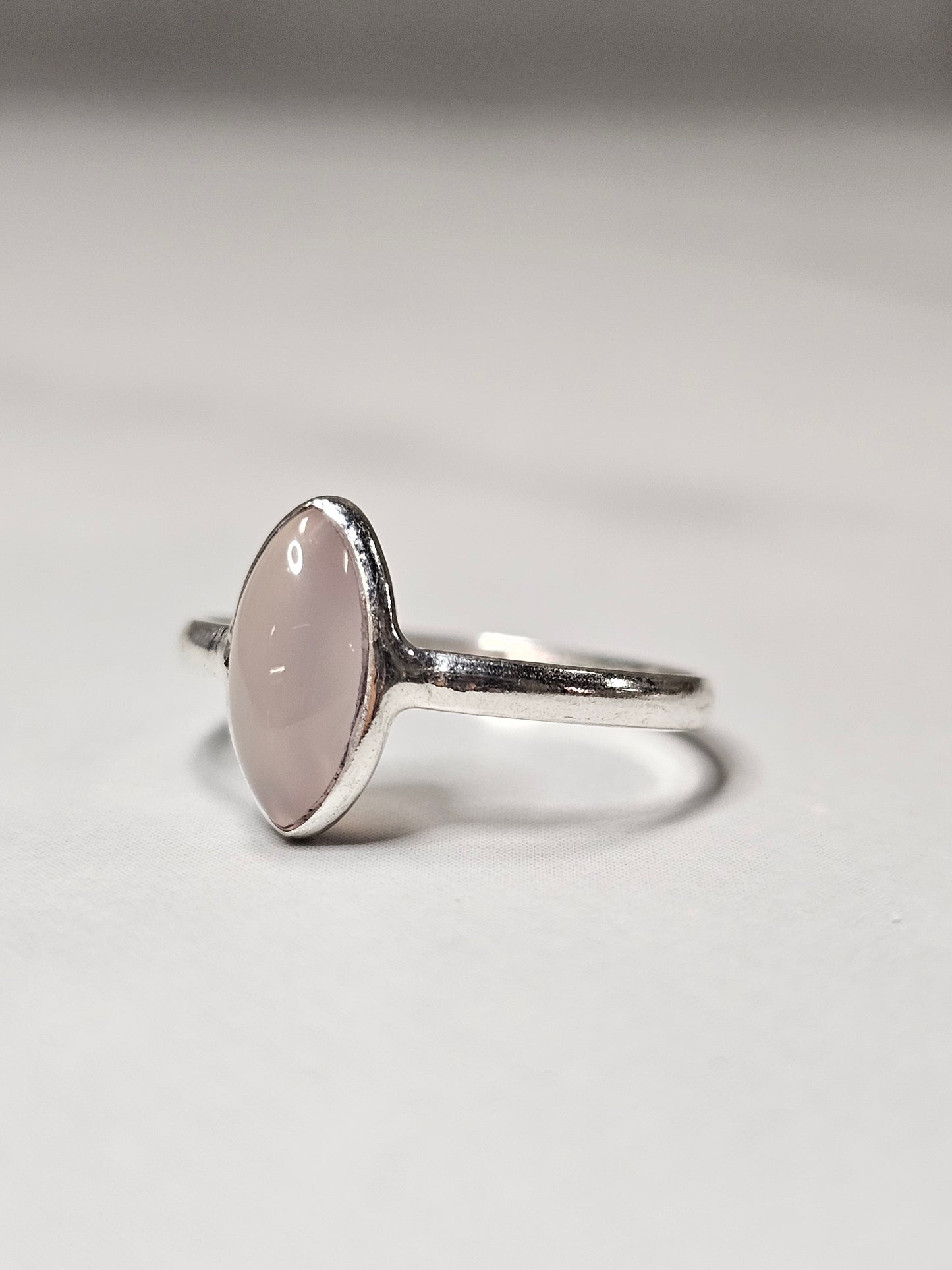 Rose Quartz Sterling Silver Ring