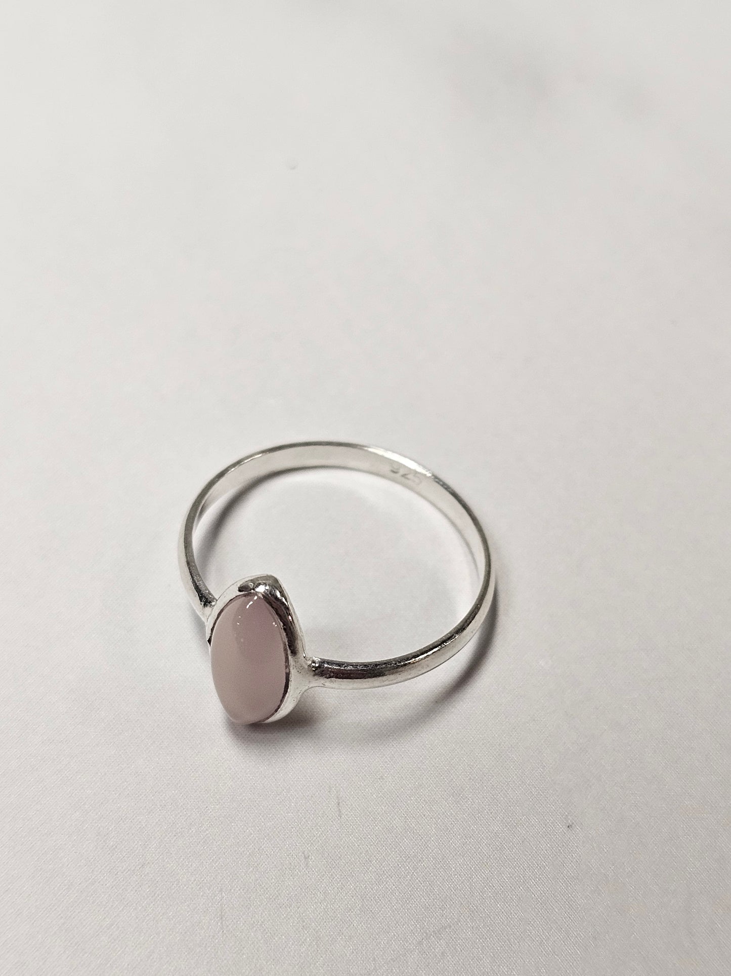 Rose Quartz Sterling Silver Ring