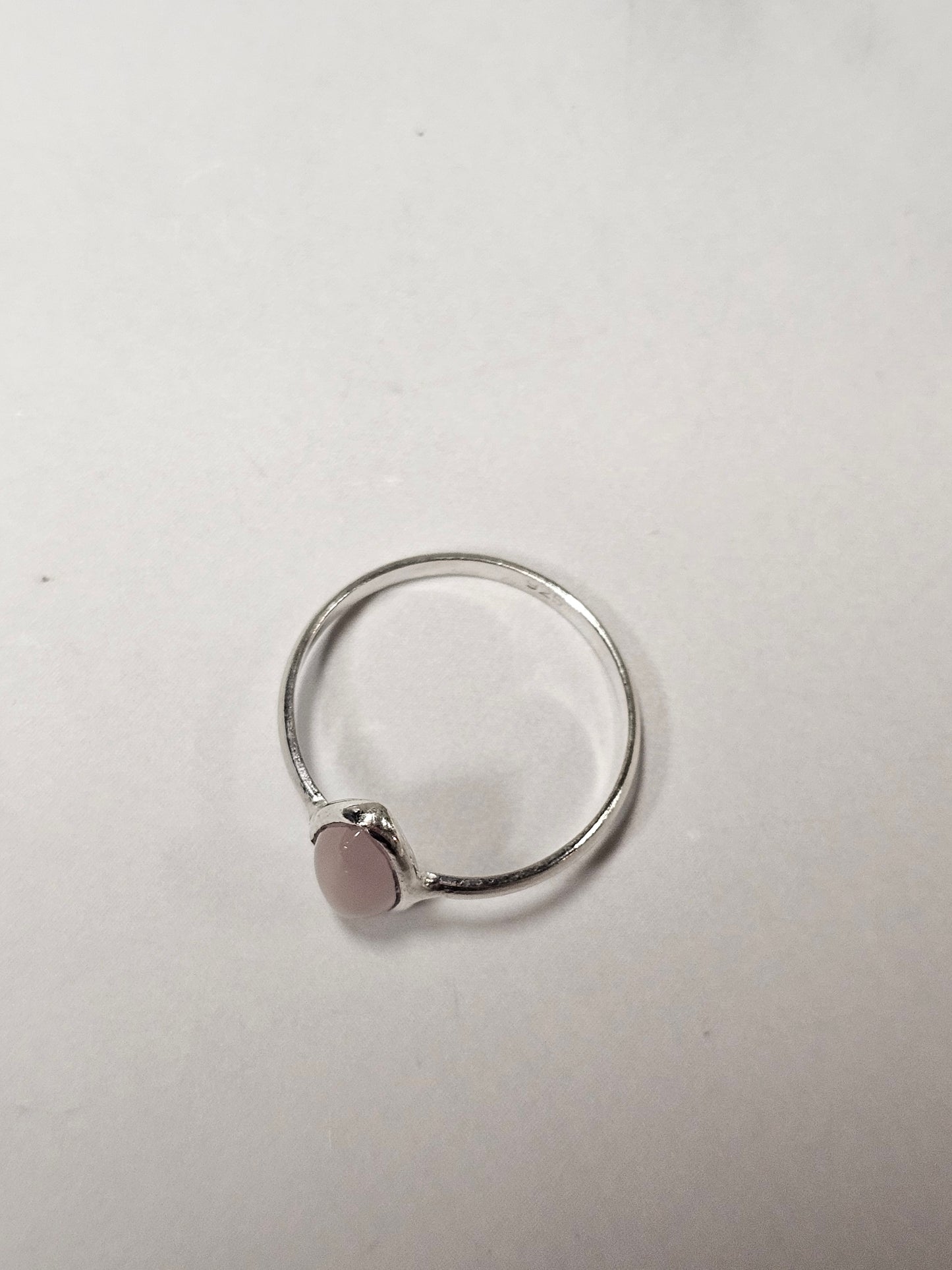 Rose Quartz Sterling Silver Ring