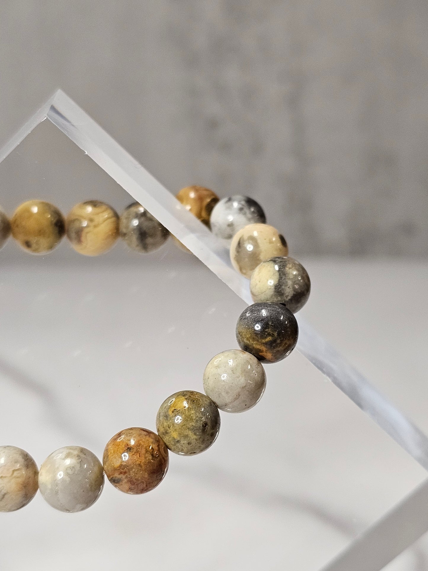 Crazy Lace Agate Stretchy Bracelet