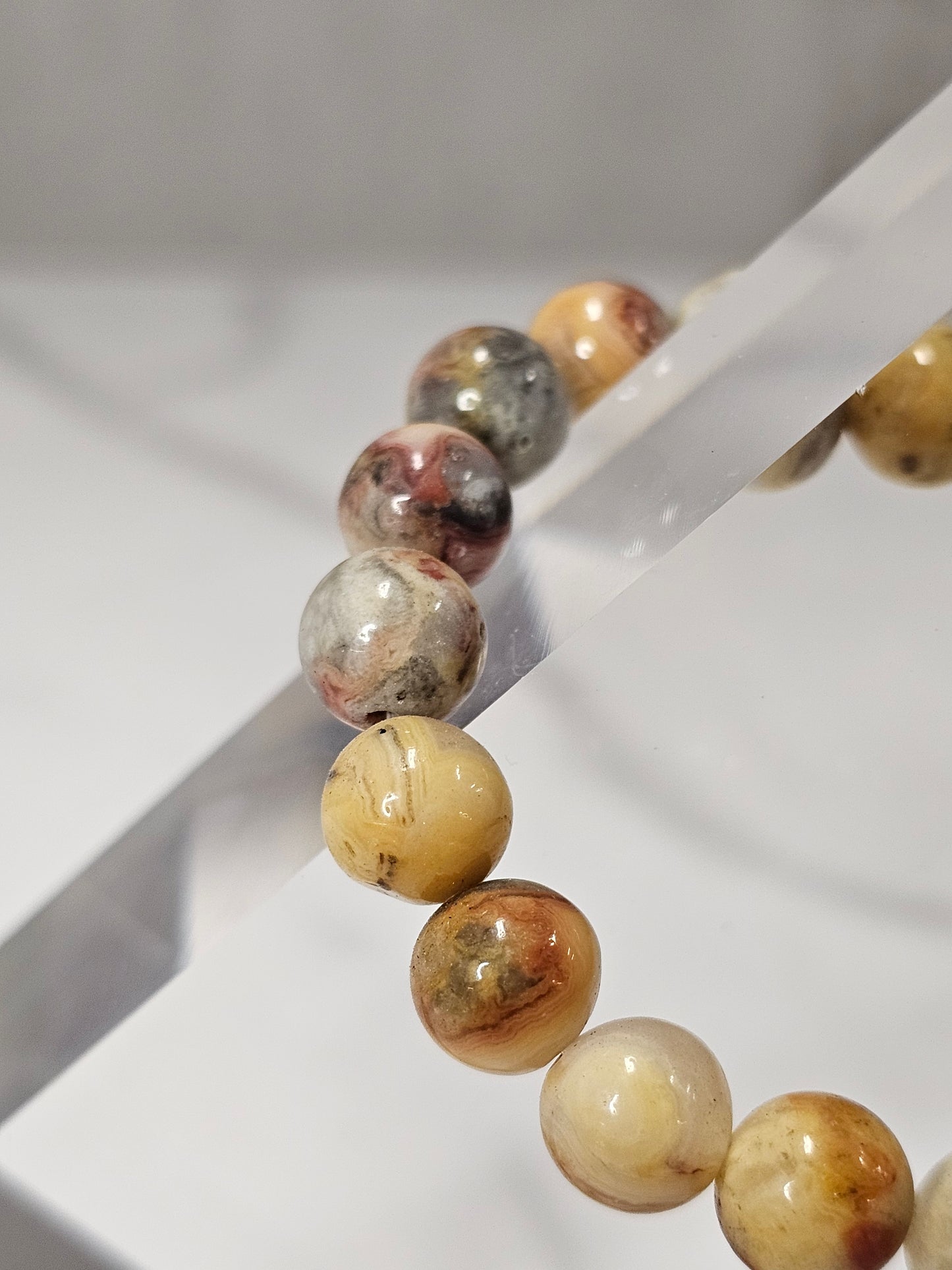 Crazy Lace Agate Stretchy Bracelet