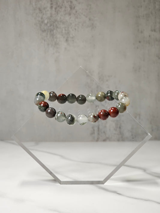 Africa Bloodstone Stretchy Bracelet