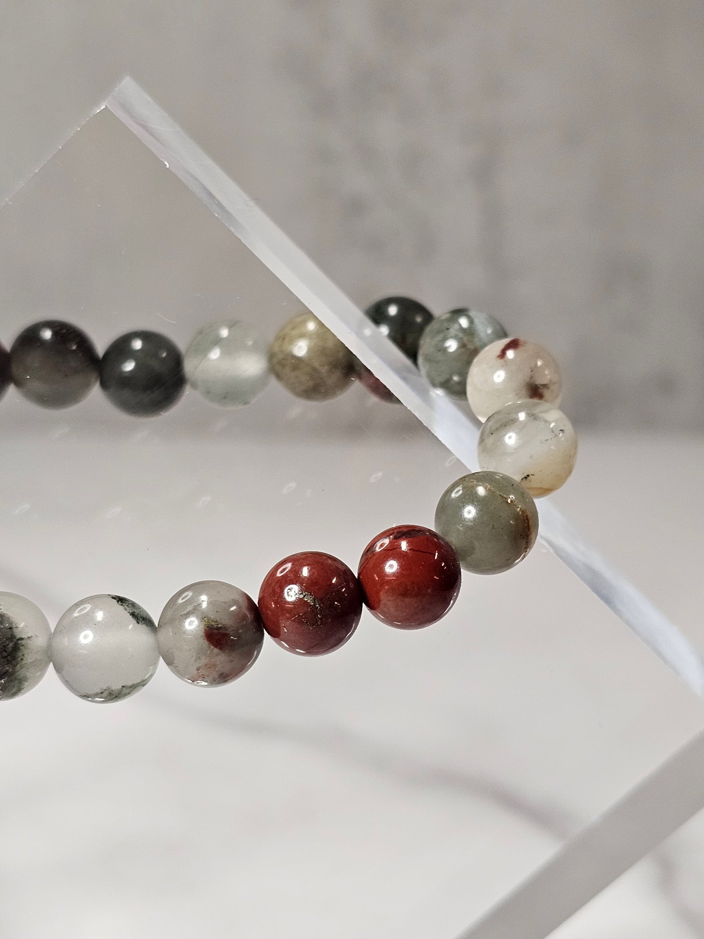 Africa Bloodstone Stretchy Bracelet