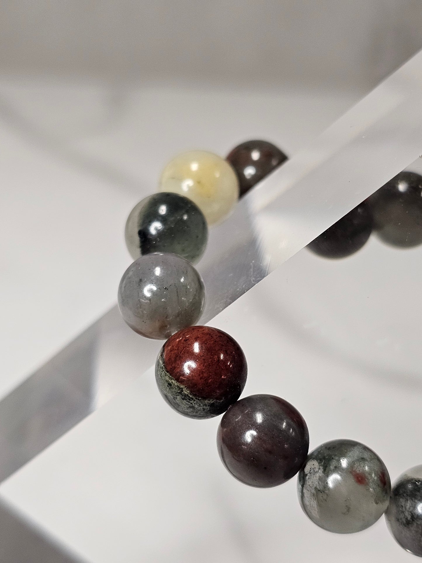 Africa Bloodstone Stretchy Bracelet