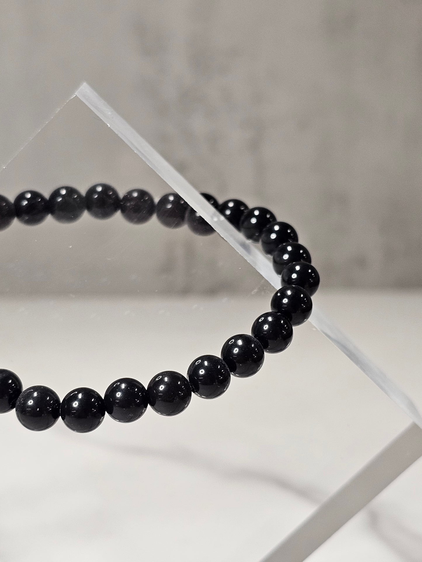 Black Tourmaline Stretchy Bracelet
