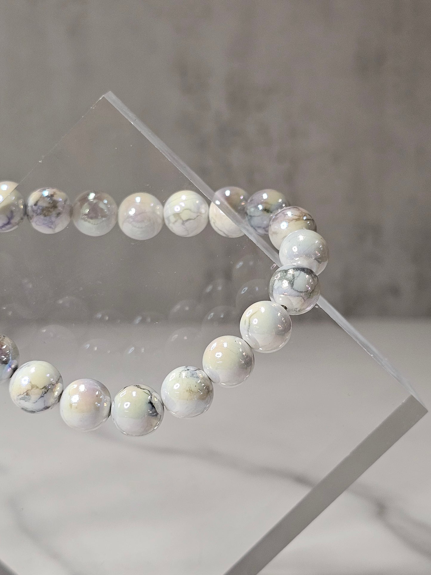 Aura Howlite Stretchy Bracelet