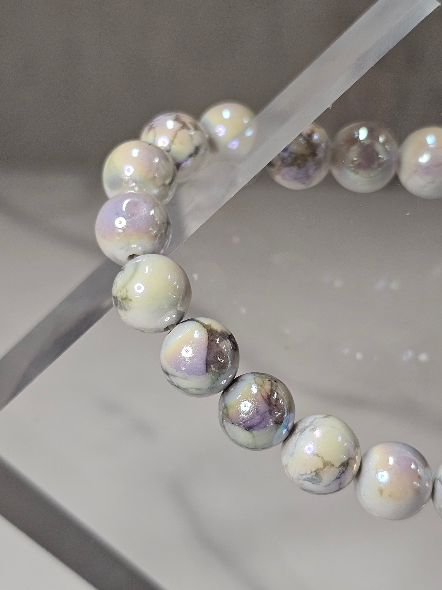 Aura Howlite Stretchy Bracelet