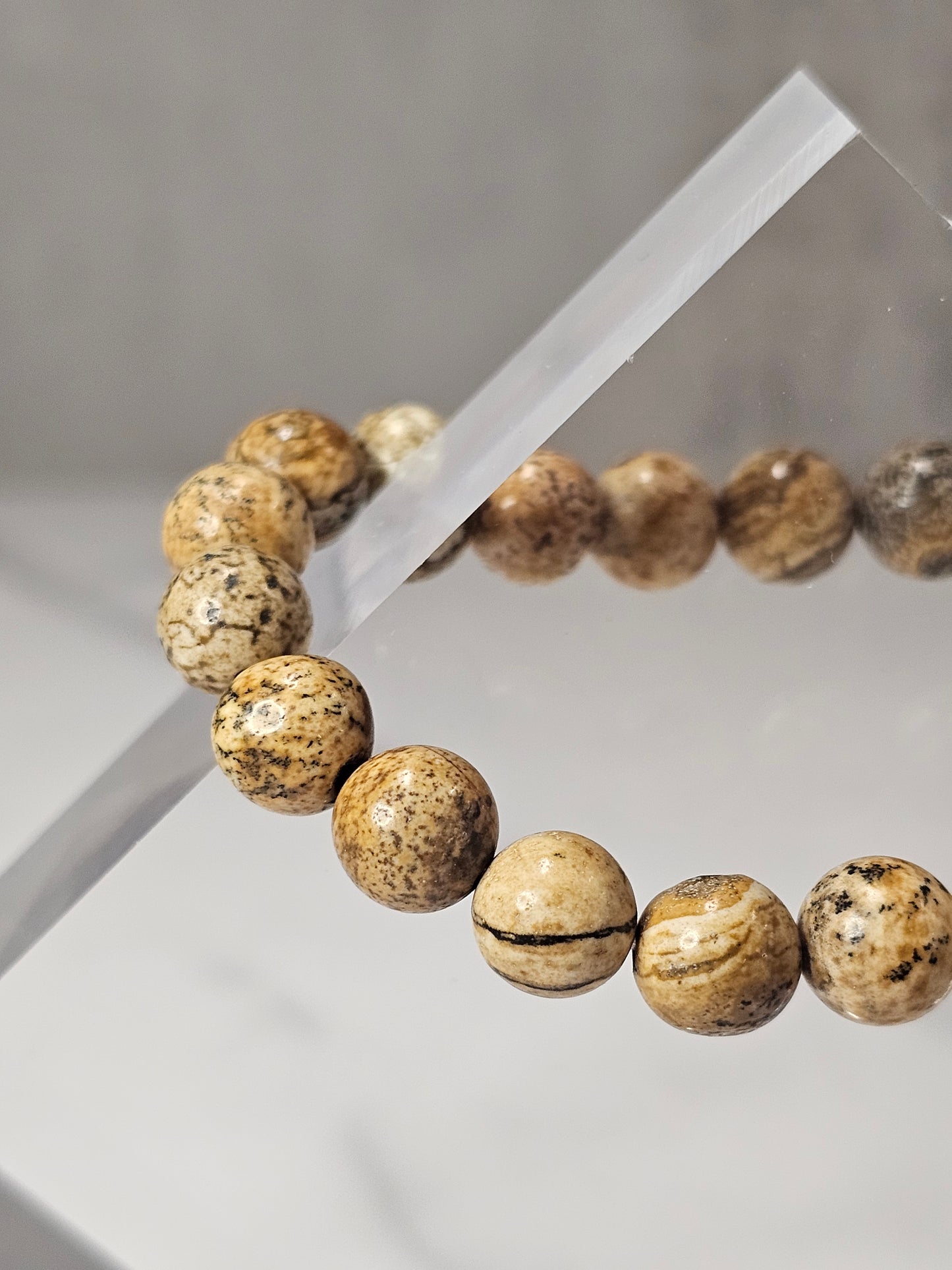 Picture Jasper Stretchy Bracelet