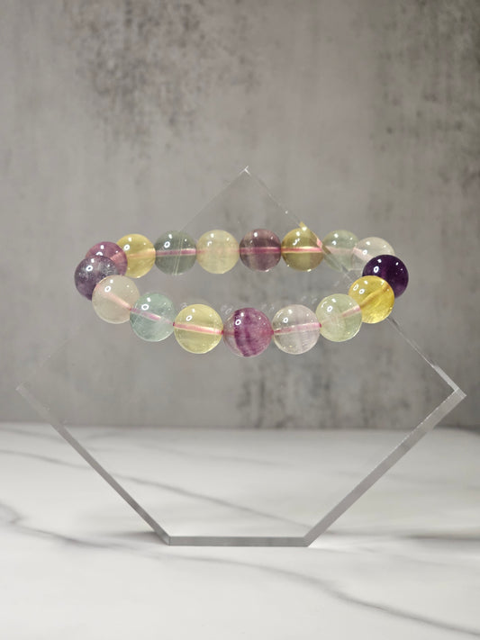 Candy Fluorite Stretchy Bracelet