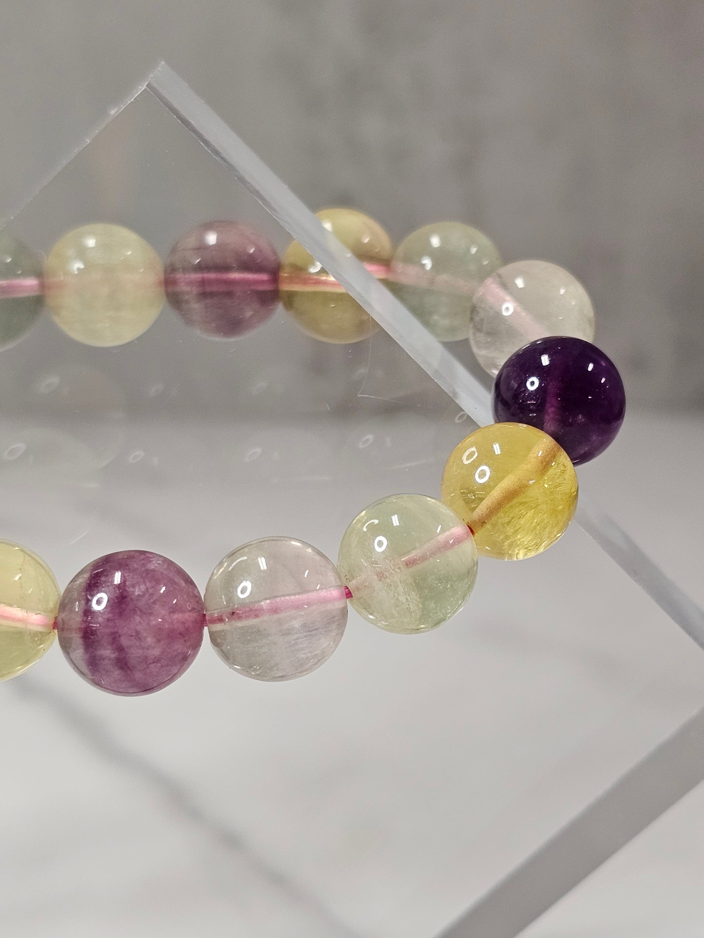 Candy Fluorite Stretchy Bracelet