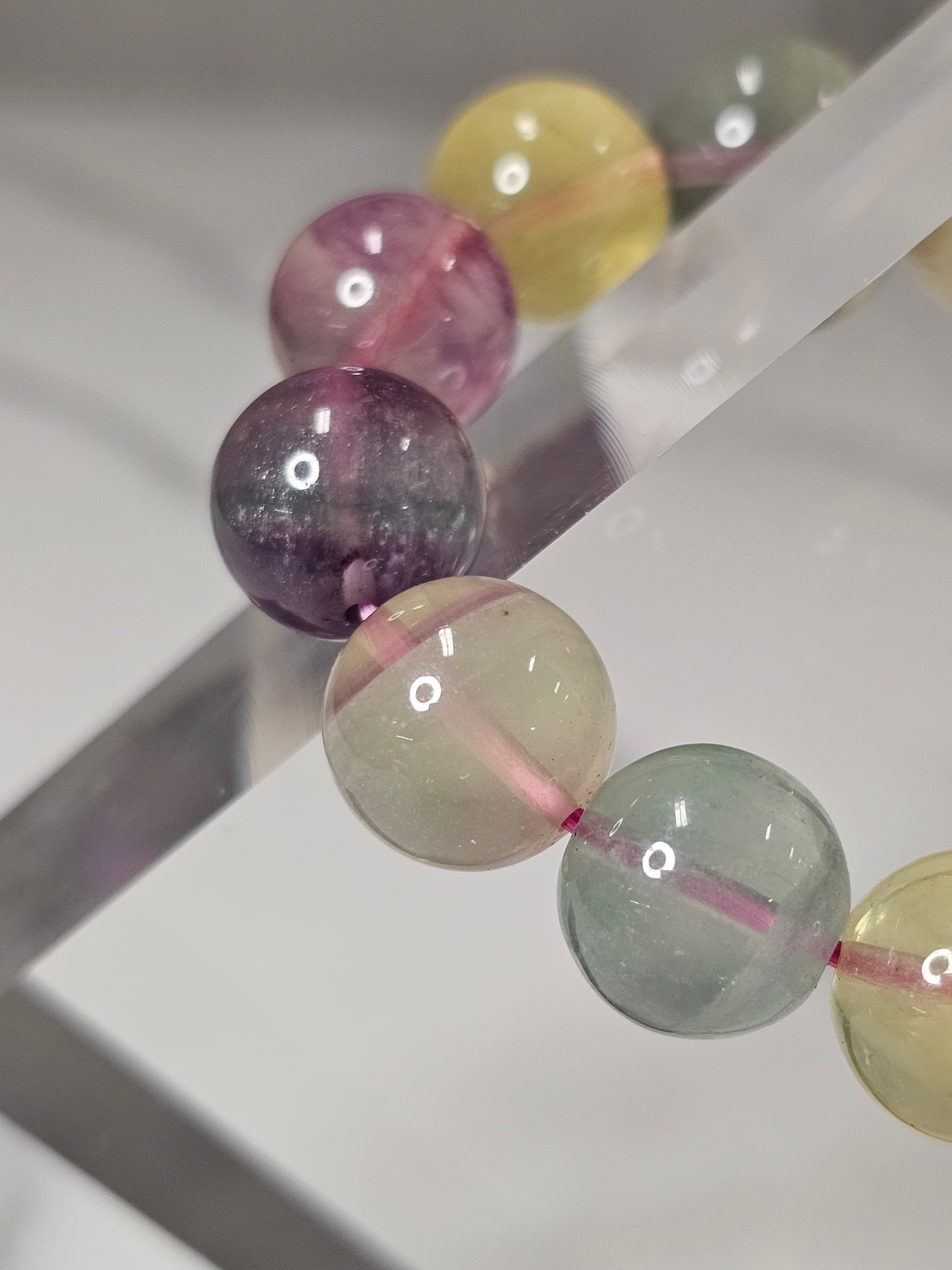 Candy Fluorite Stretchy Bracelet