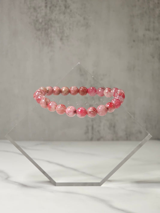 Pink Tourmaline Stretchy Bracelet