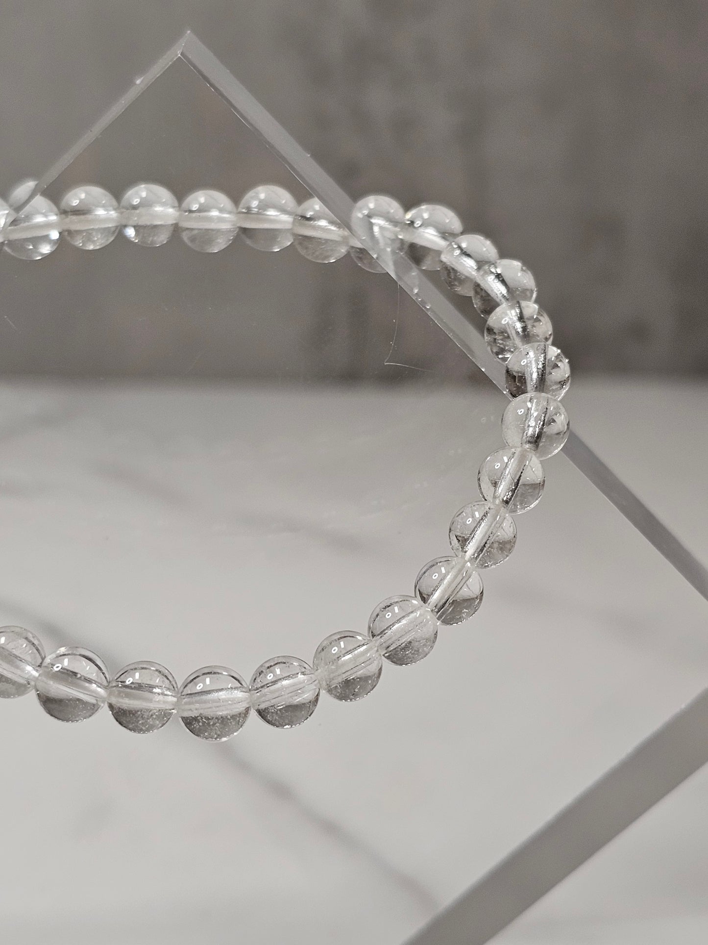 Clear Quartz Stretchy Bracelet