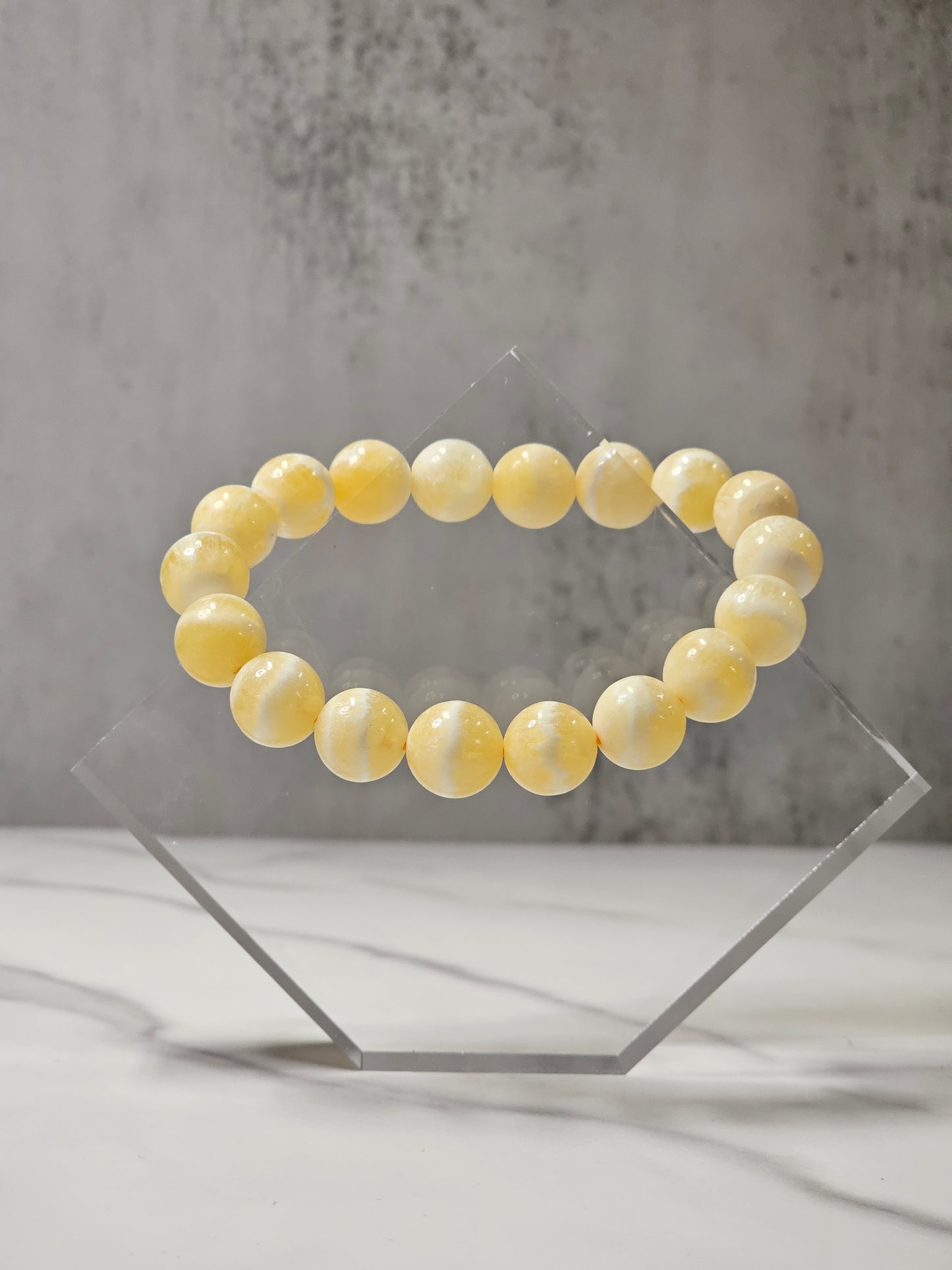 Yellow Calcite Stretchy Bracelet