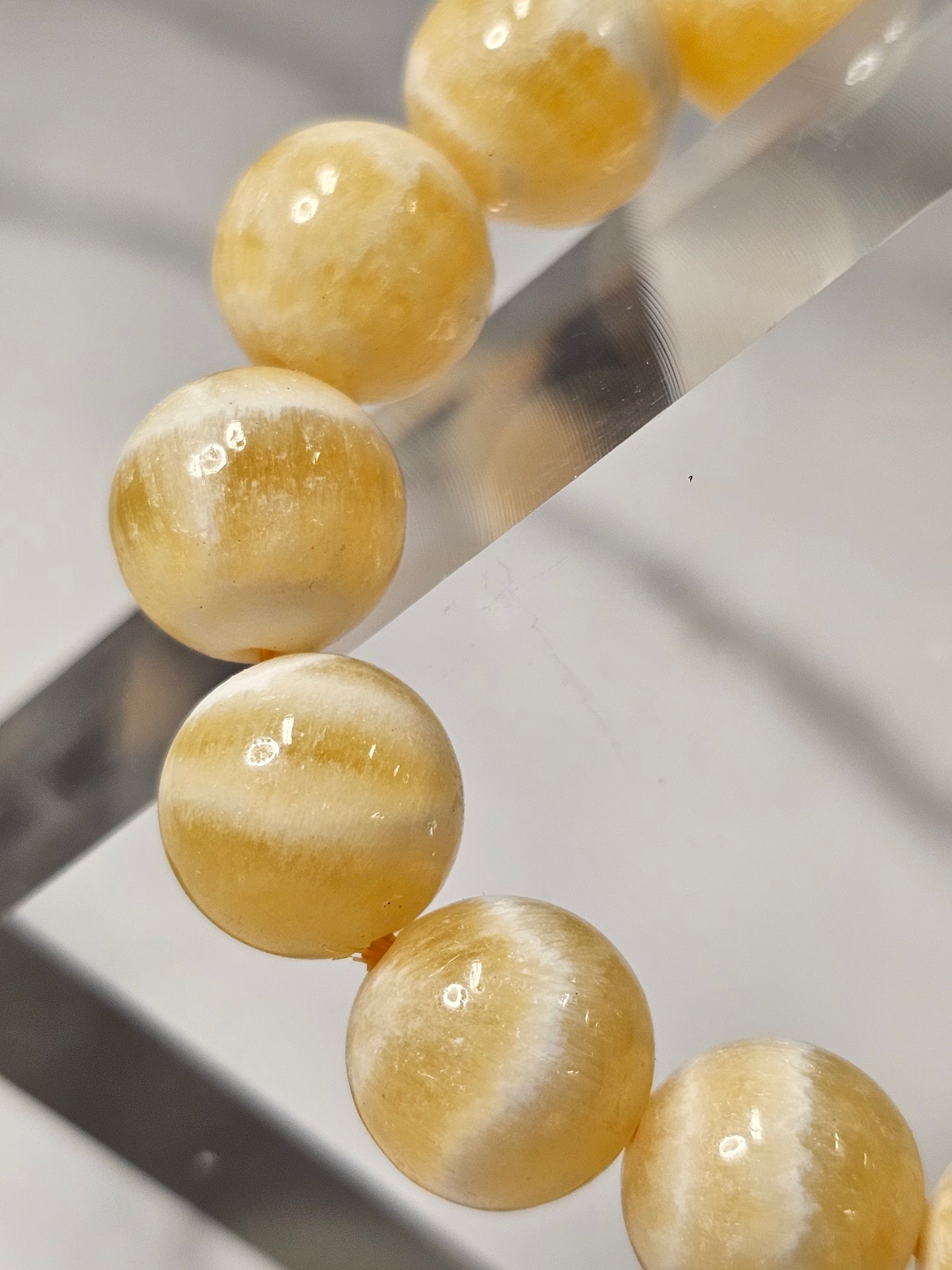 Yellow Calcite Stretchy Bracelet