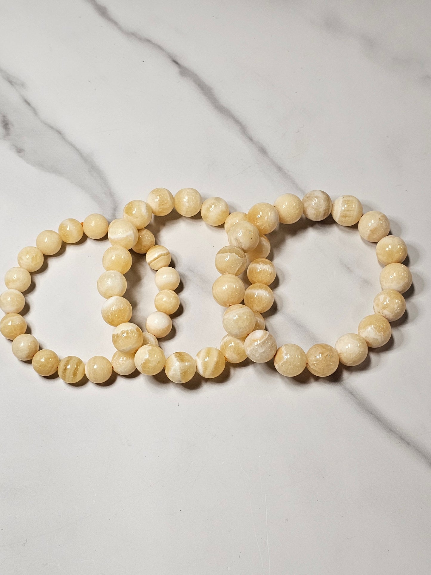 Yellow Calcite Stretchy Bracelet
