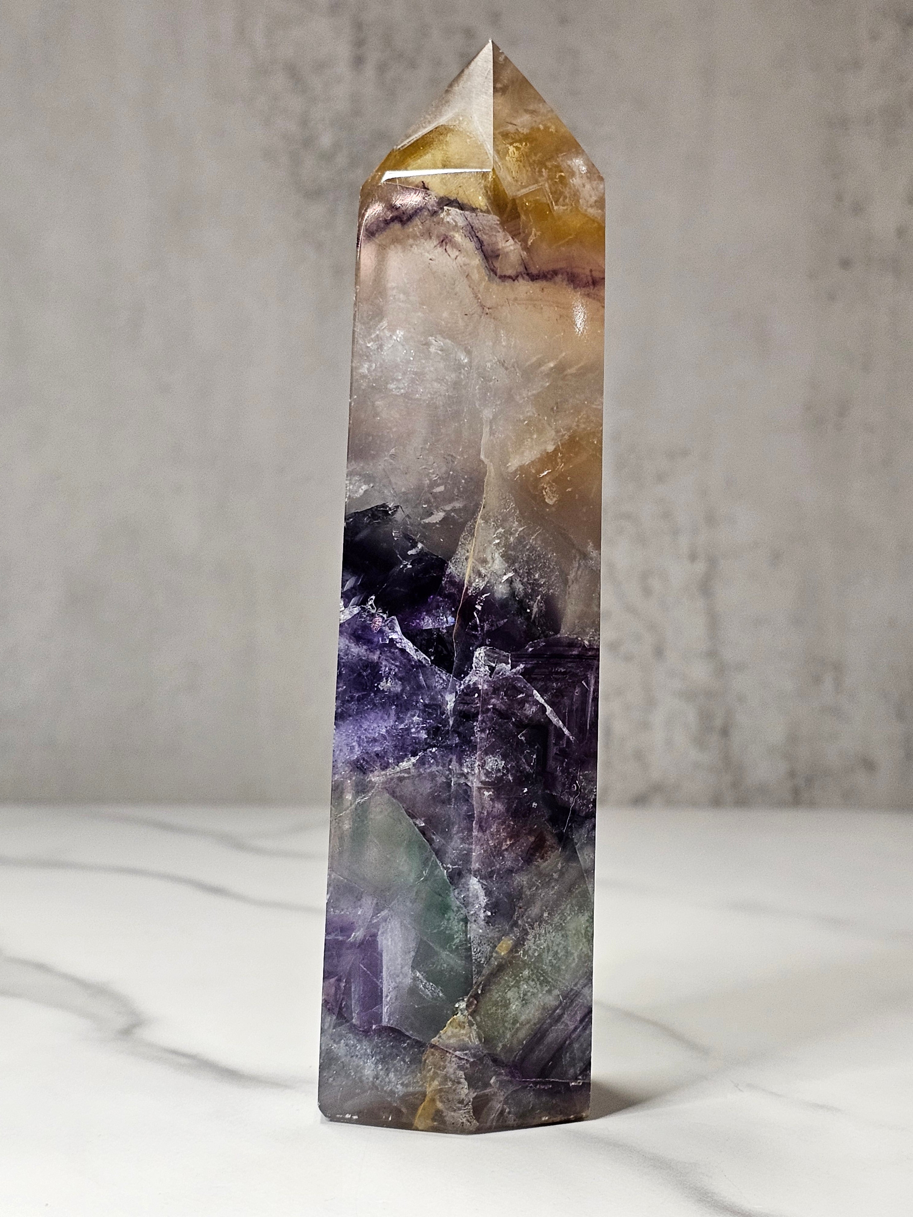 Rainbow Fluorite Tower Quartz Botanicals 