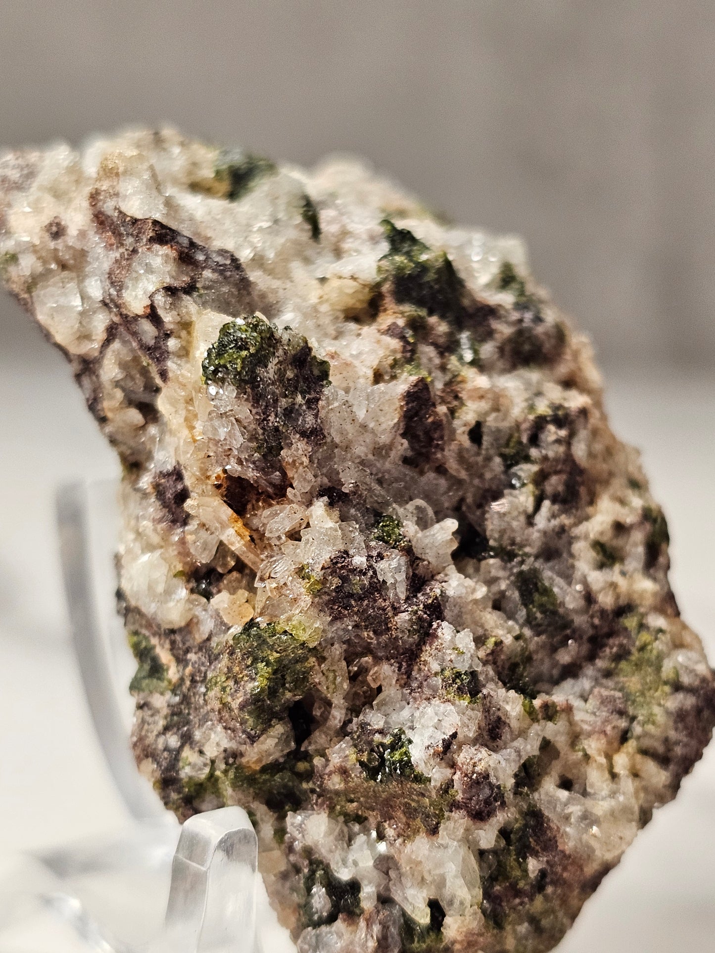 Epidote Quartz Specimen