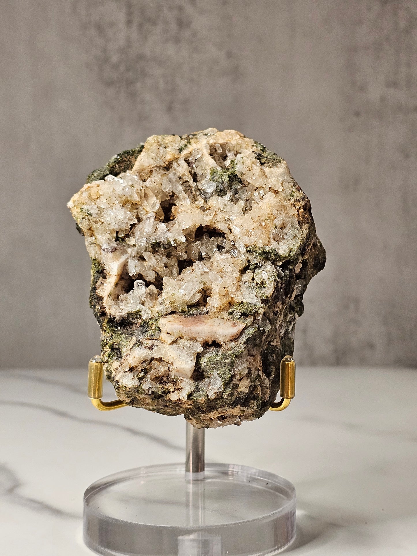 Epidote Quartz Specimen