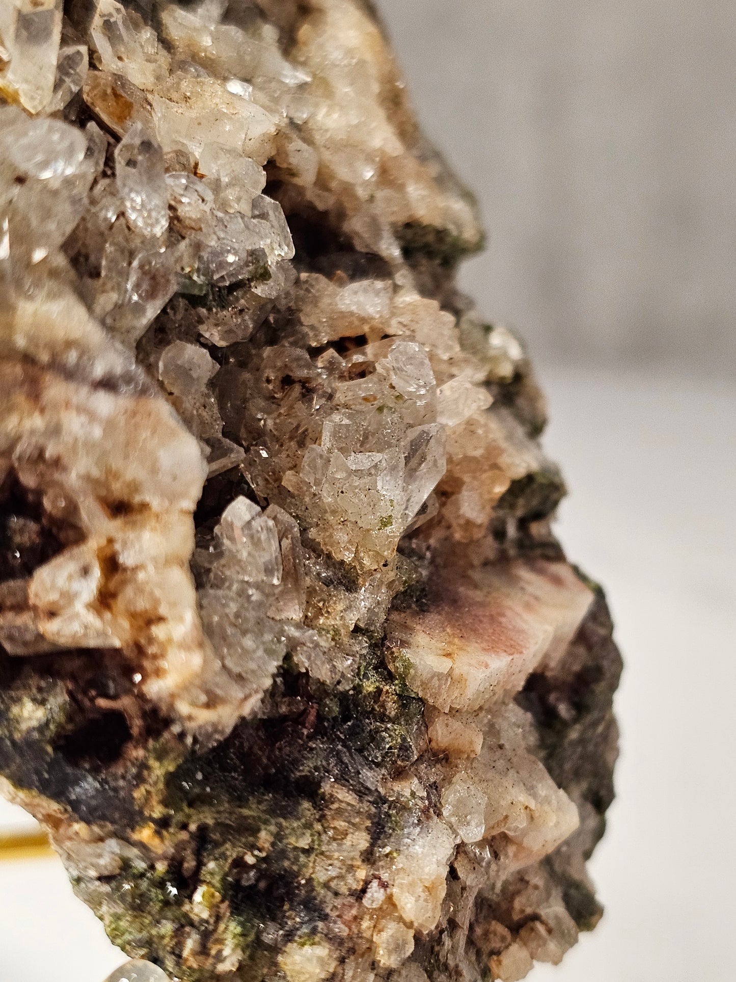Epidote Quartz Specimen