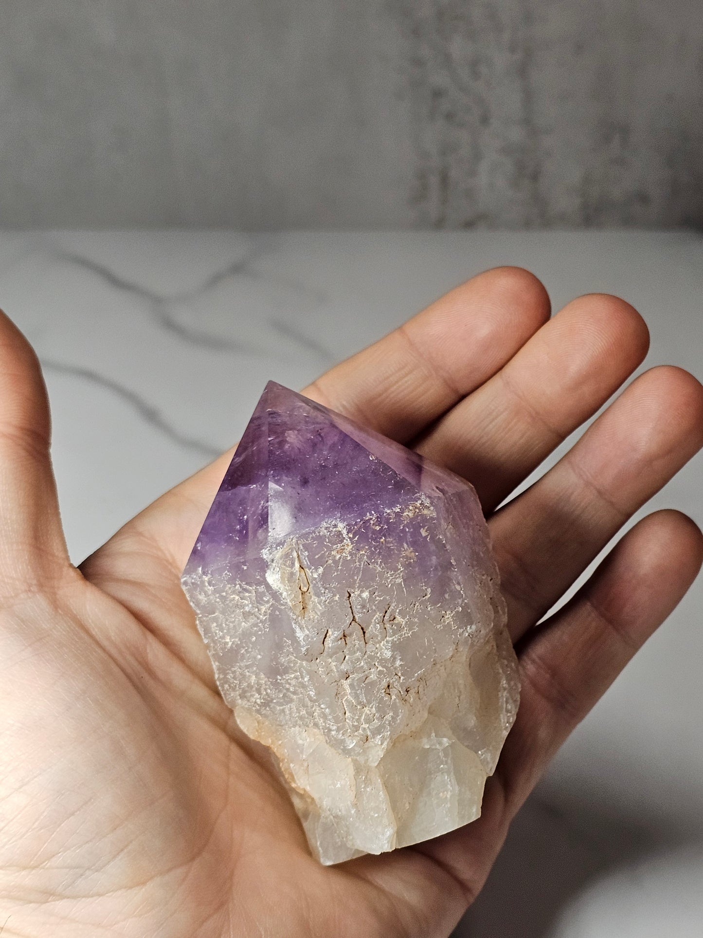 Amethyst Top Polished Point
