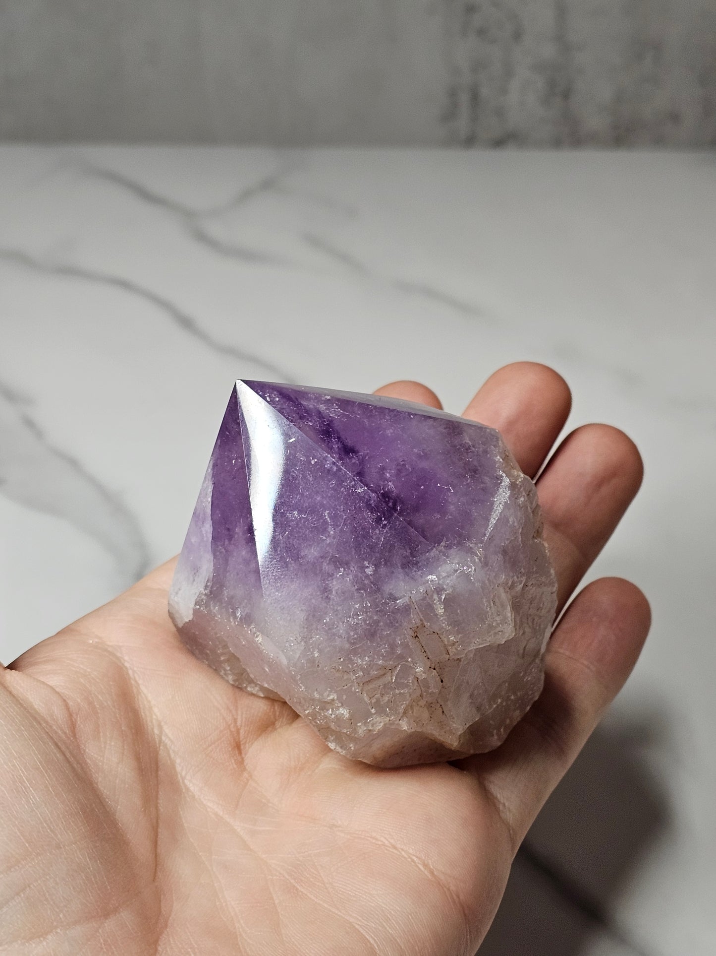 Amethyst Top Polished Point
