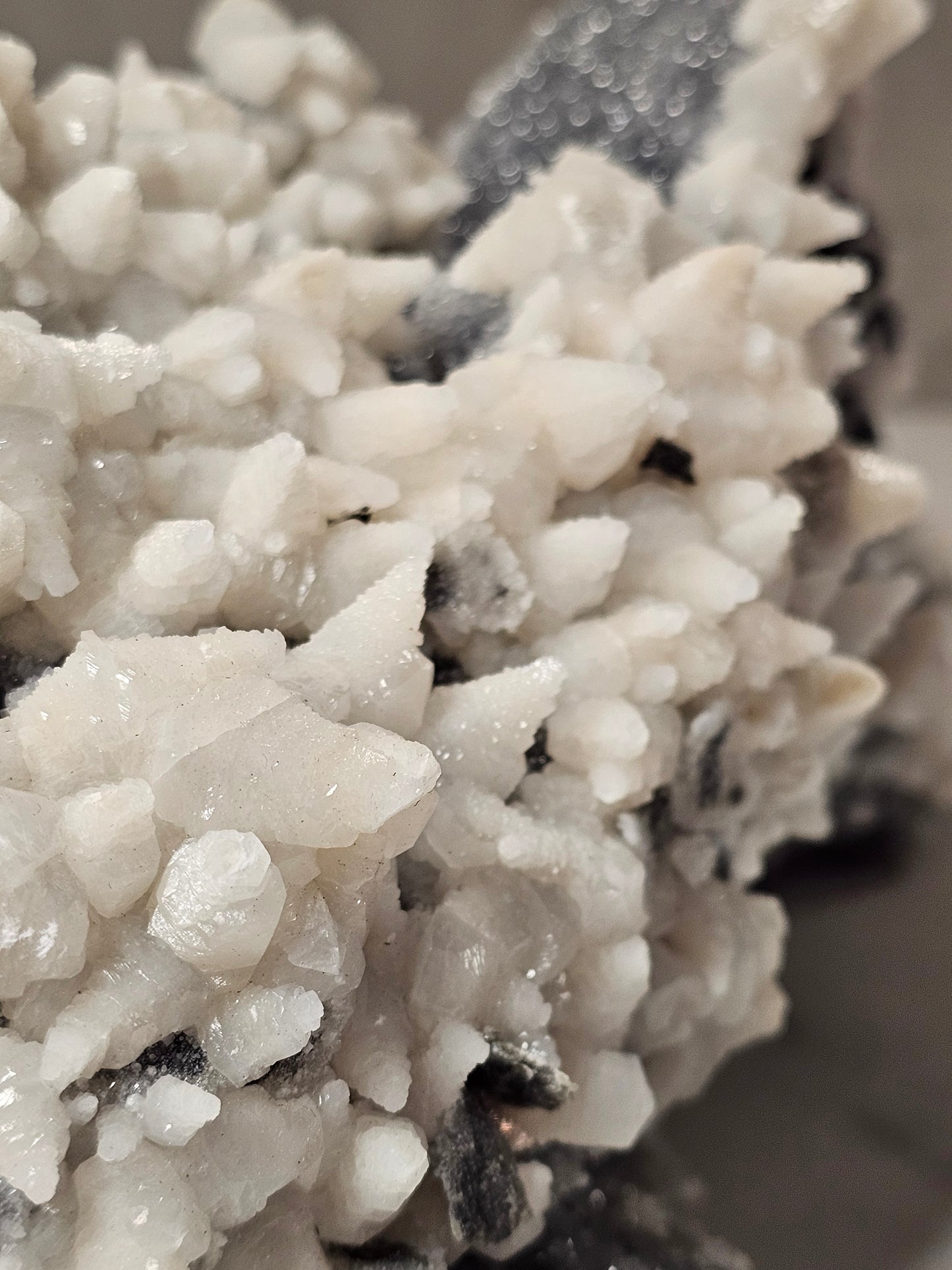 Calcite on Sphalerite Specimen