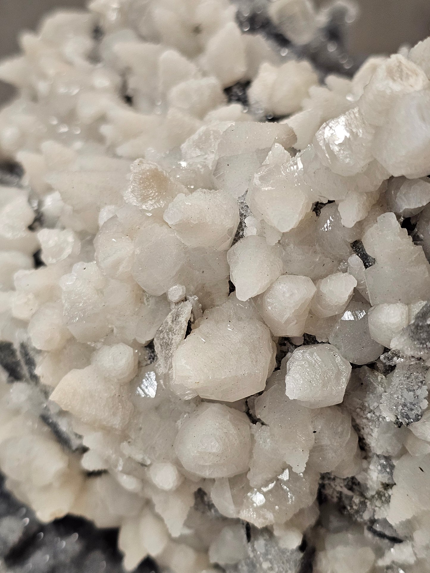 Calcite on Sphalerite Specimen