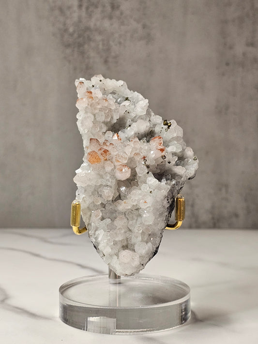 Pyrite on Quartz Specimen