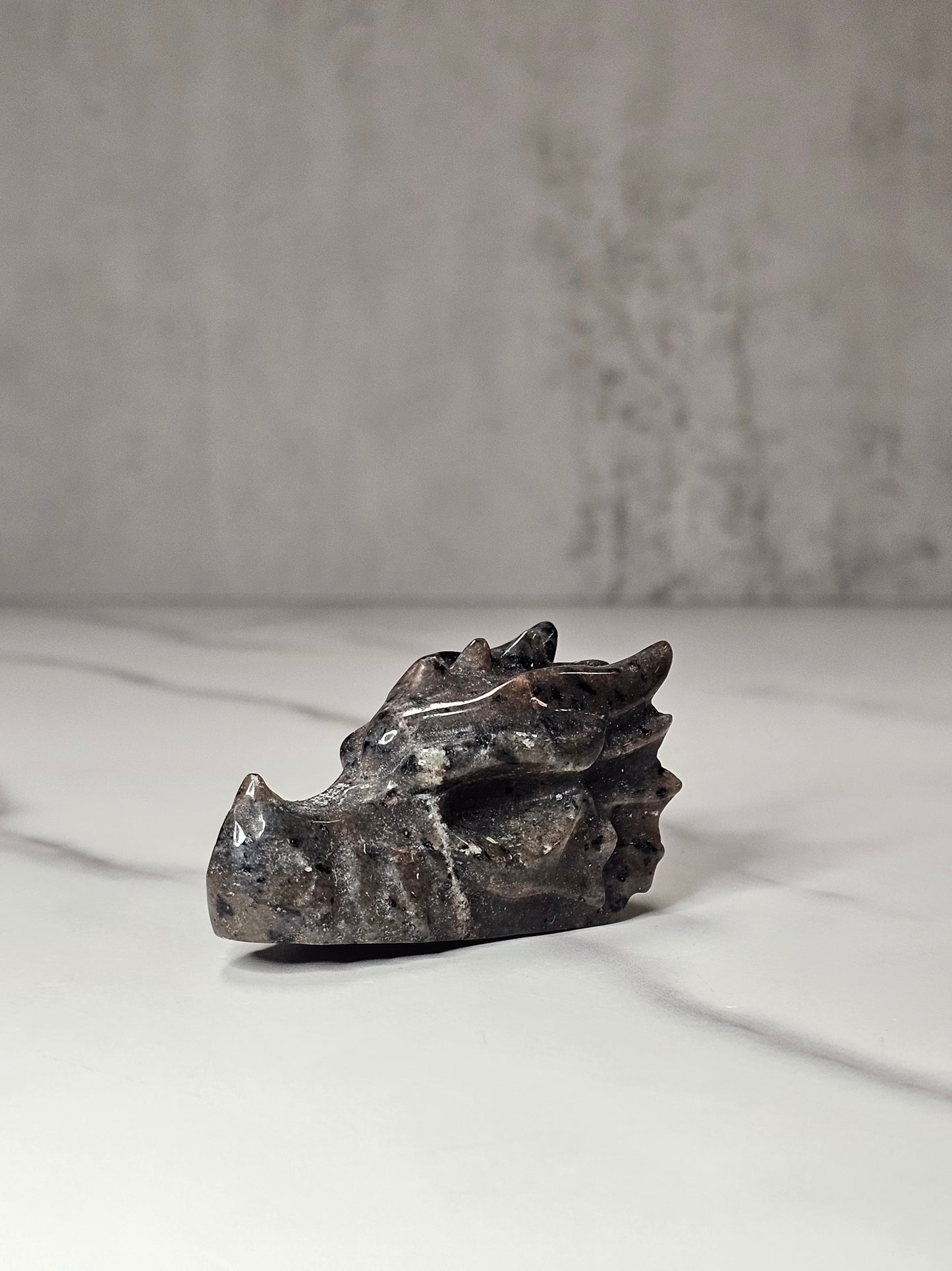 Yooperlite Dragon Head Carving