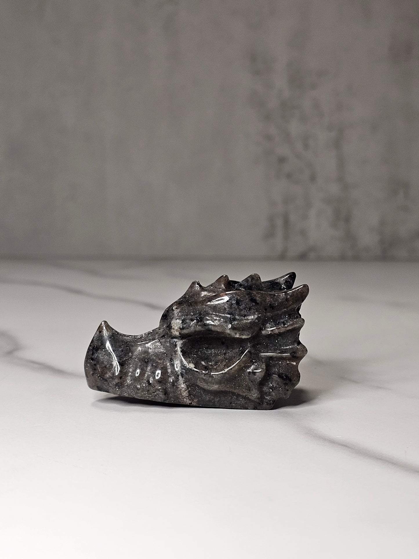 Yooperlite Dragon Head Carving