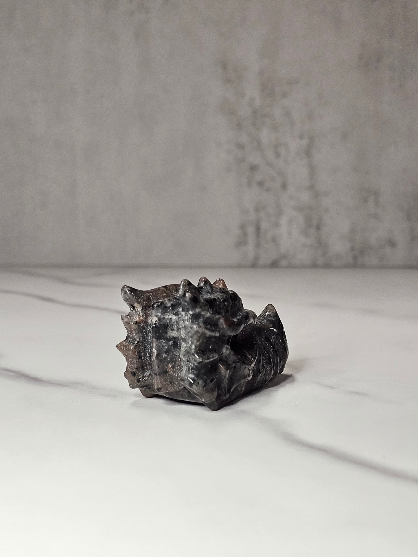 Yooperlite Dragon Head Carving