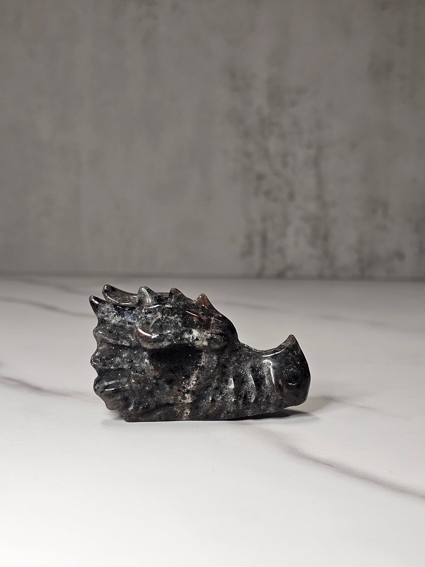 Yooperlite Dragon Head Carving