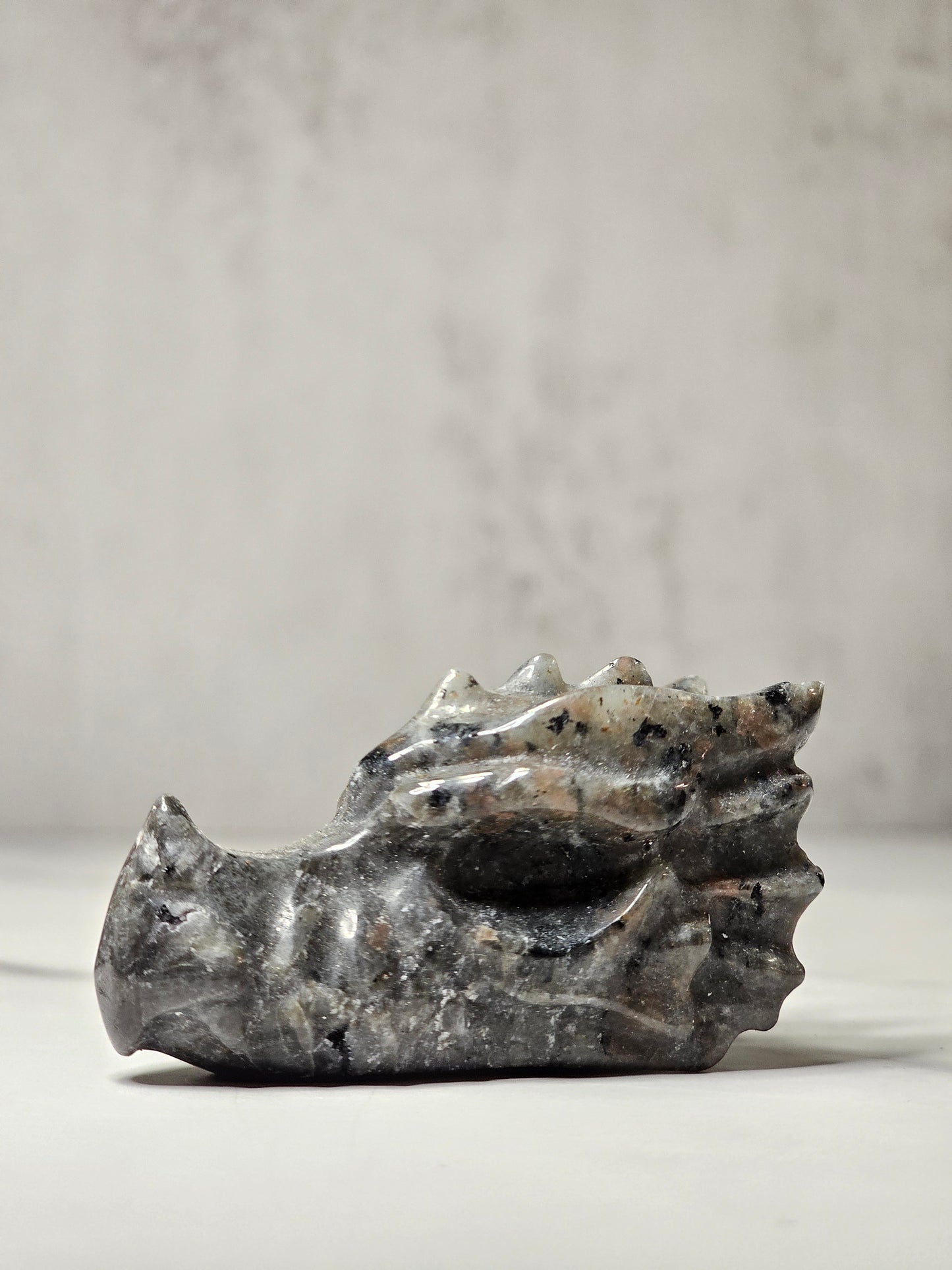 Yooperlite Dragon Head Carving