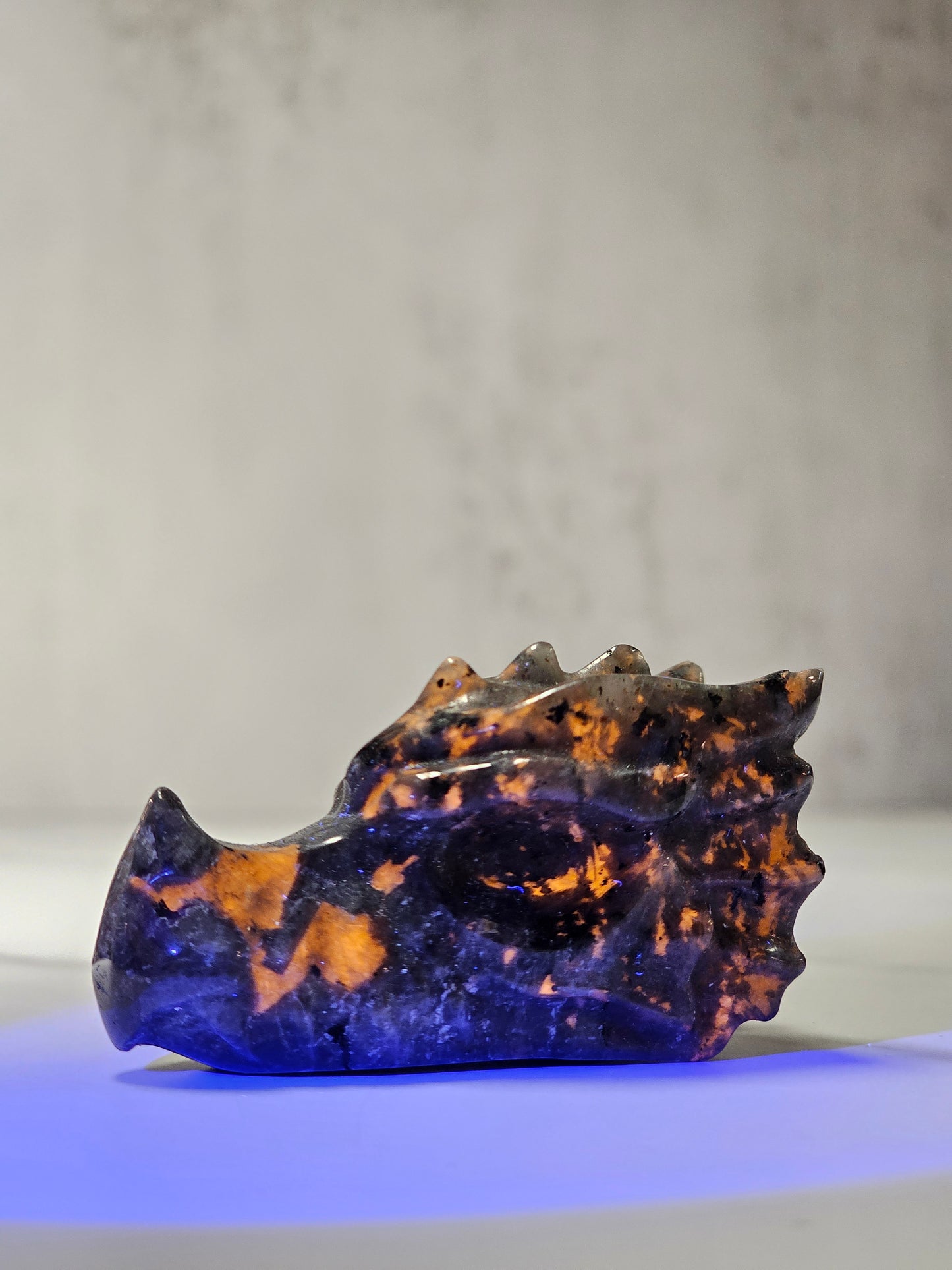 Yooperlite Dragon Head Carving