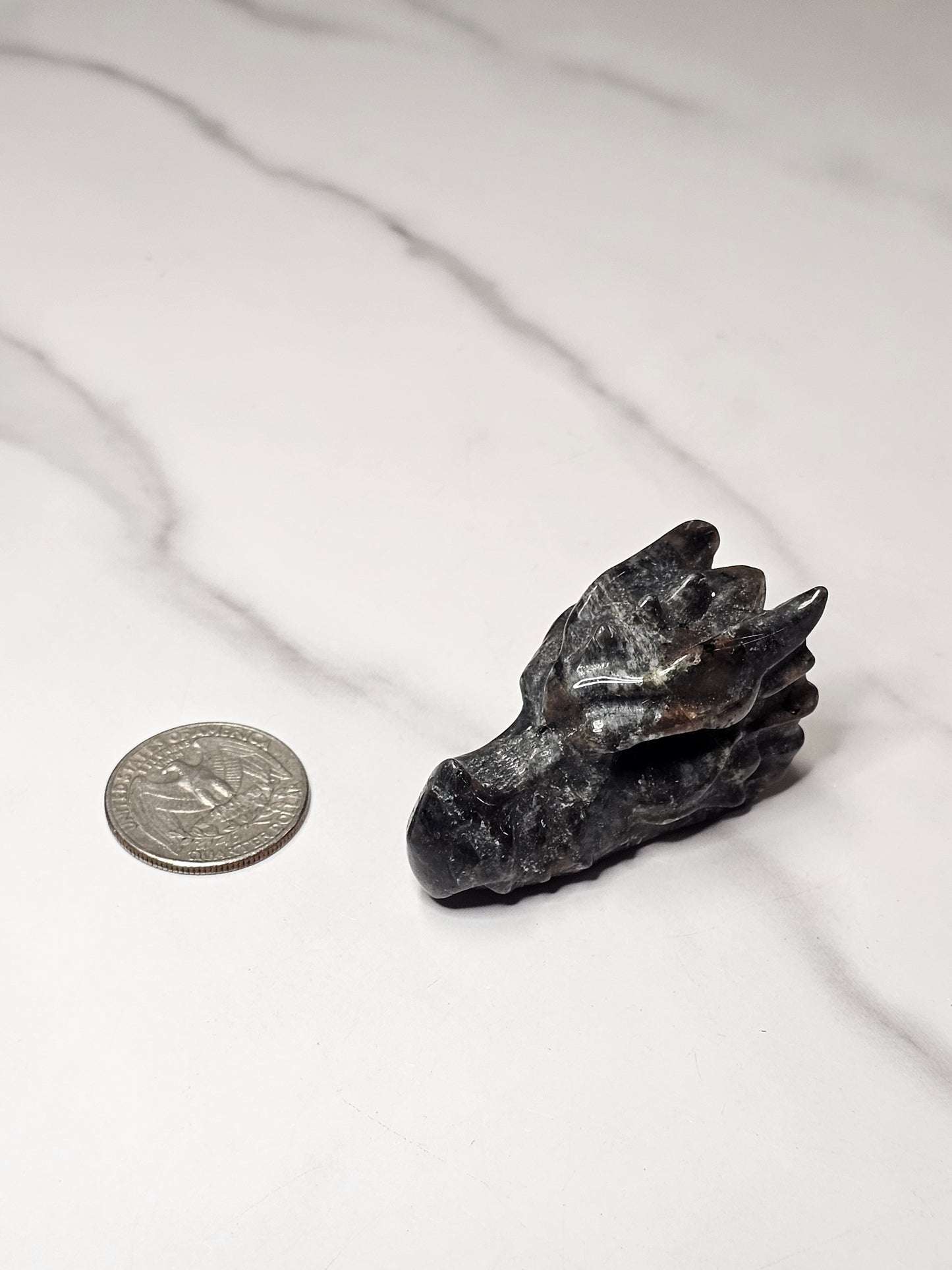 Yooperlite Dragon Head Carving