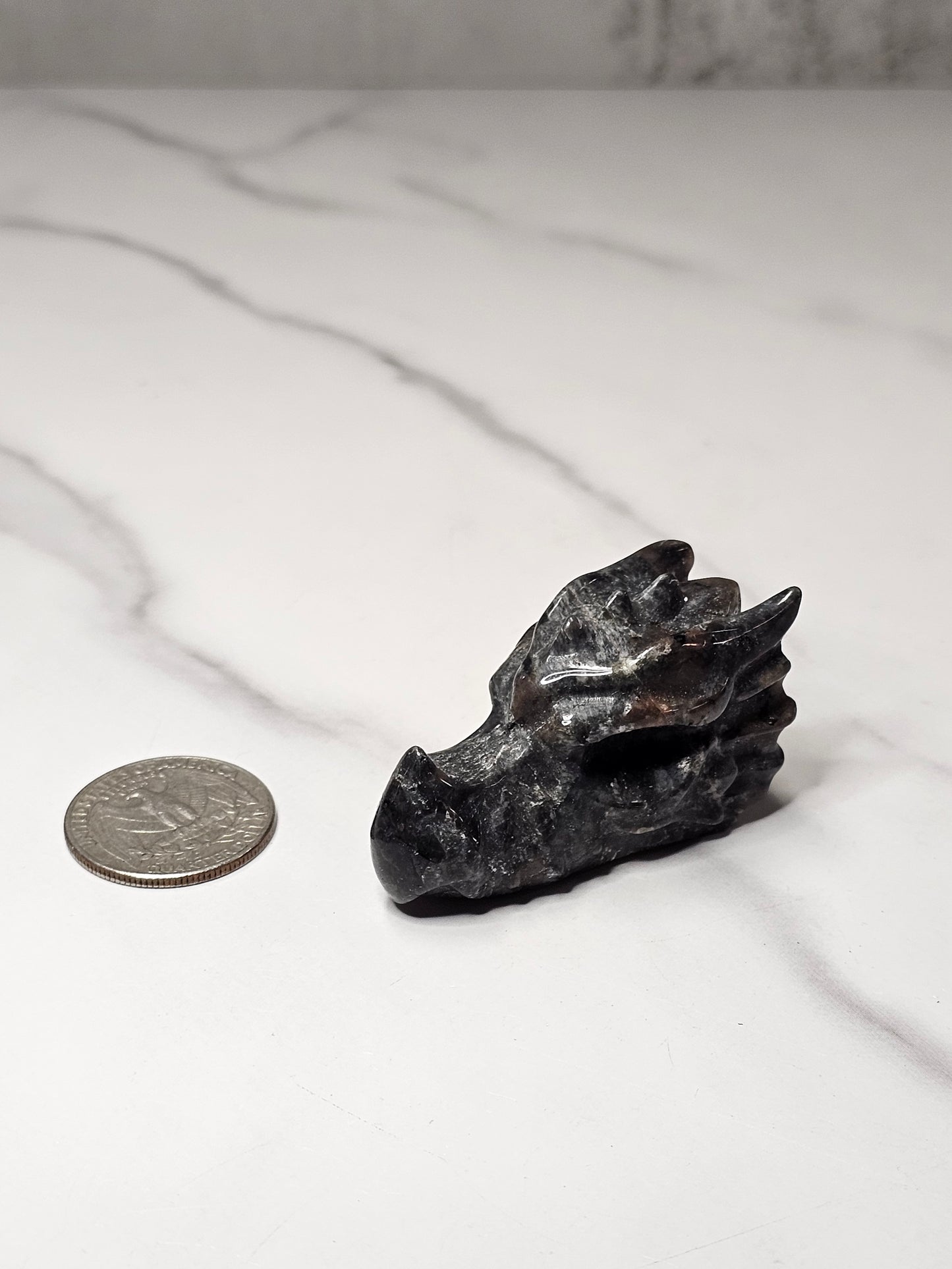 Yooperlite Dragon Head Carving