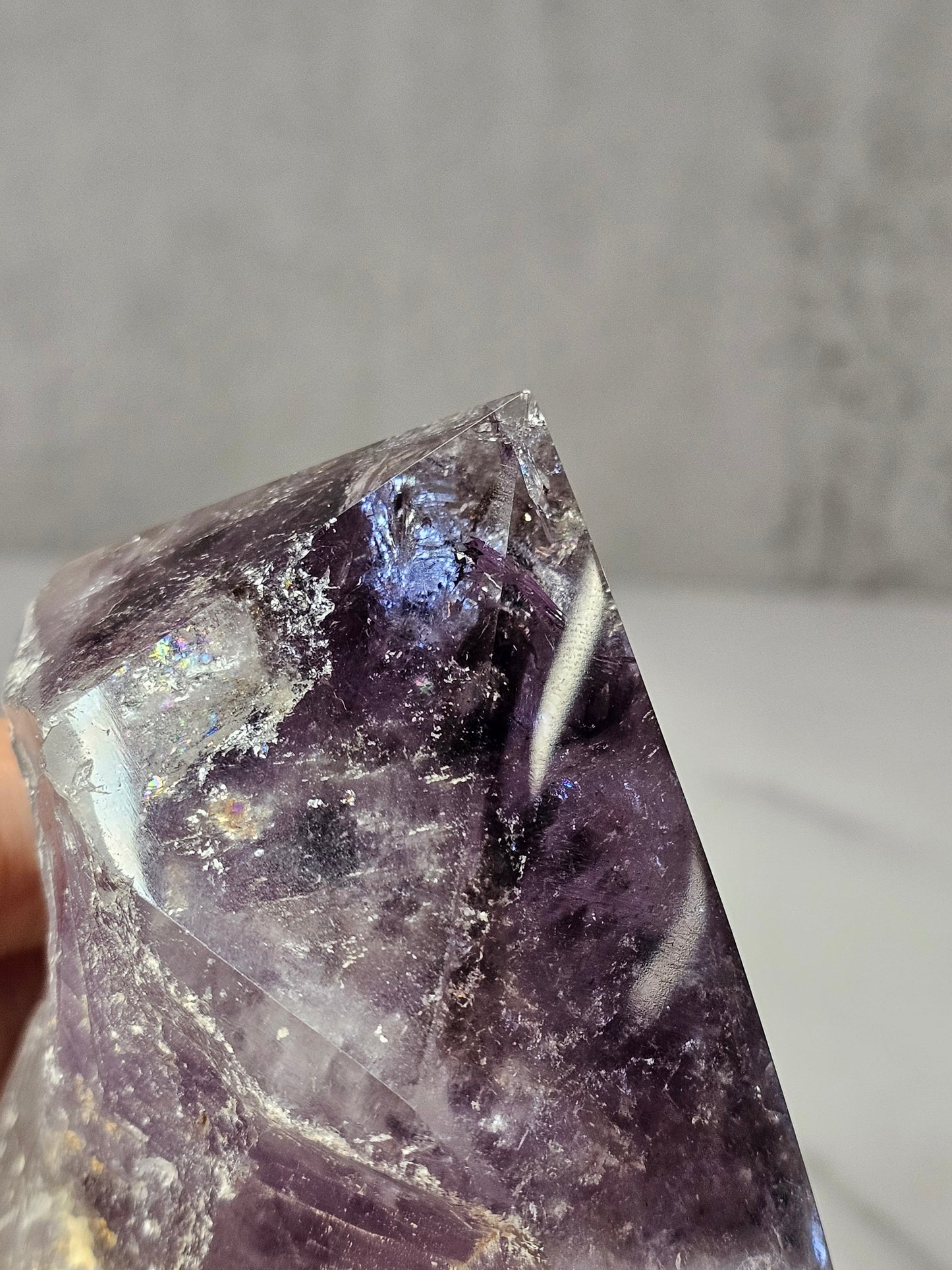 Amethyst Top Polished Point